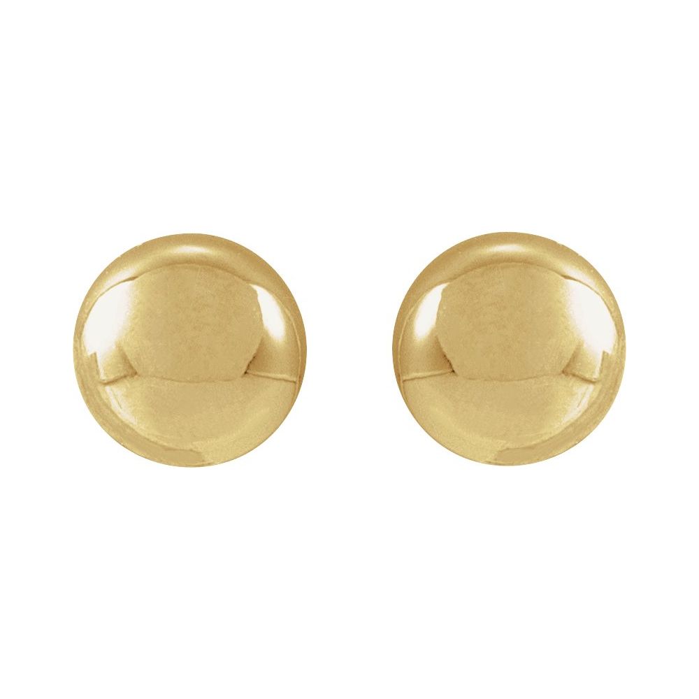 14K Yellow Gold 4mm Ball Stud Earrings