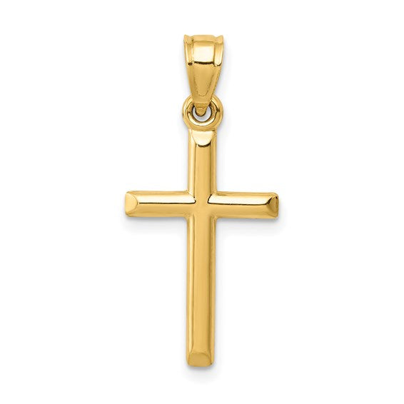 14 Karat Yellow Gold Cross Pendant | Joe Kassab Jewelers
