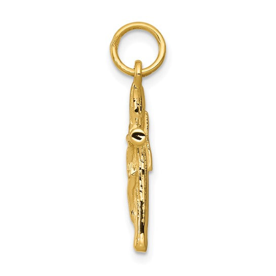 14K Yellow Gold Crucifix Cross Pendant | Joe Kassab Jewelers