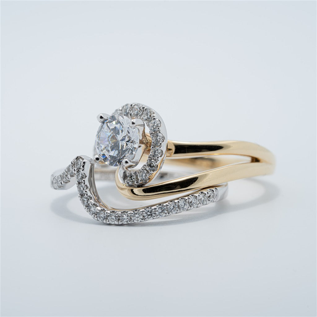 Contemporary Free Form Wedding Set