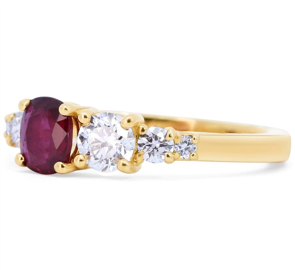 Contemporary Colored Stone Ring