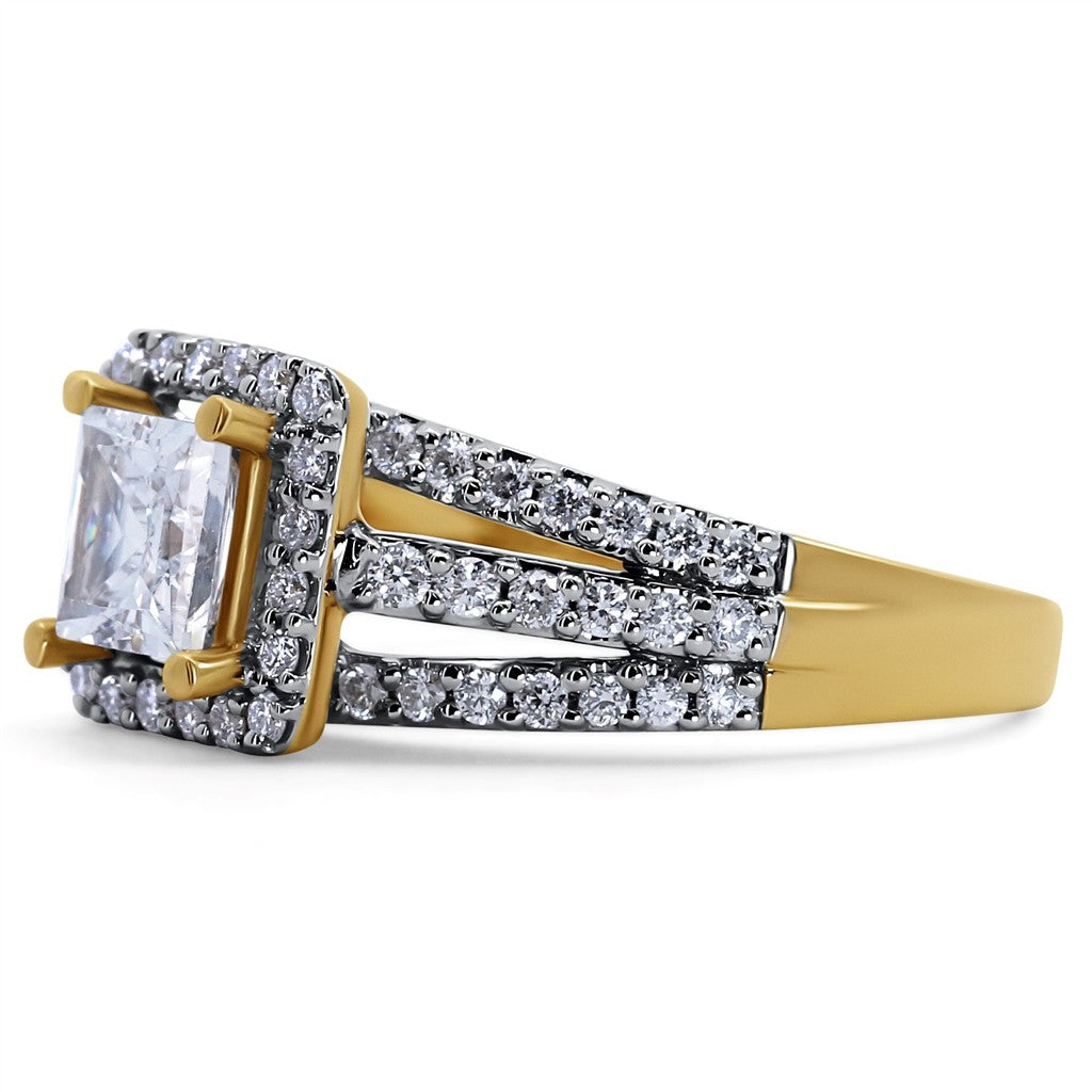 Vintage Halo Engagement Ring