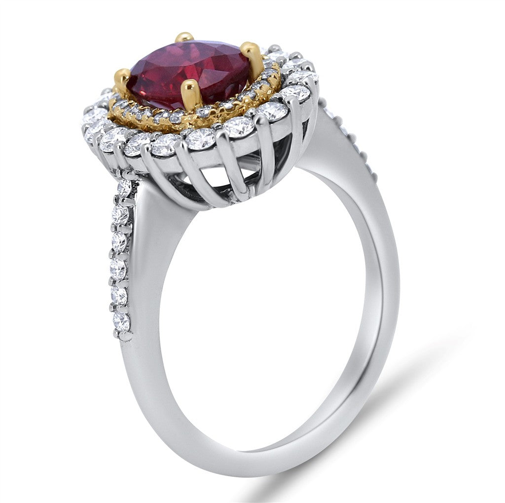 Contemporary Colored Stone Ring