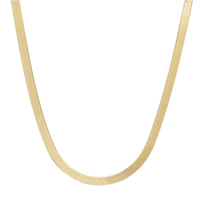 Gold Over Sterling Silver Herringbone Chain