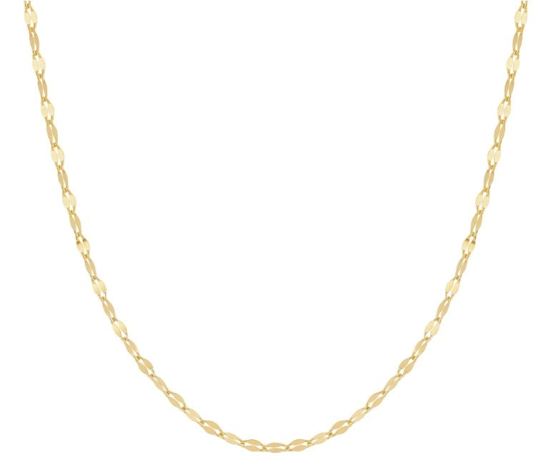 Gold Over Sterling Silver Mirror Chain