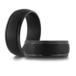 Tantalum Black Wedding Band