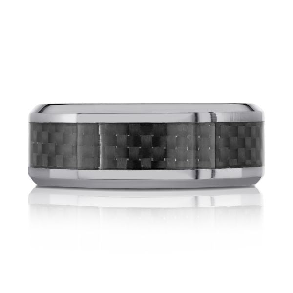 Tantalum & Carbon Fiber Center Wedding Band