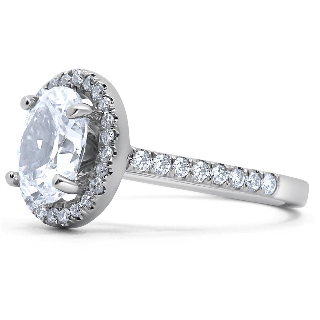 Vintage Halo Engagement Ring