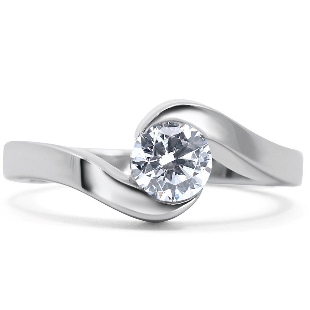 Classic Bypass Engagement Ring