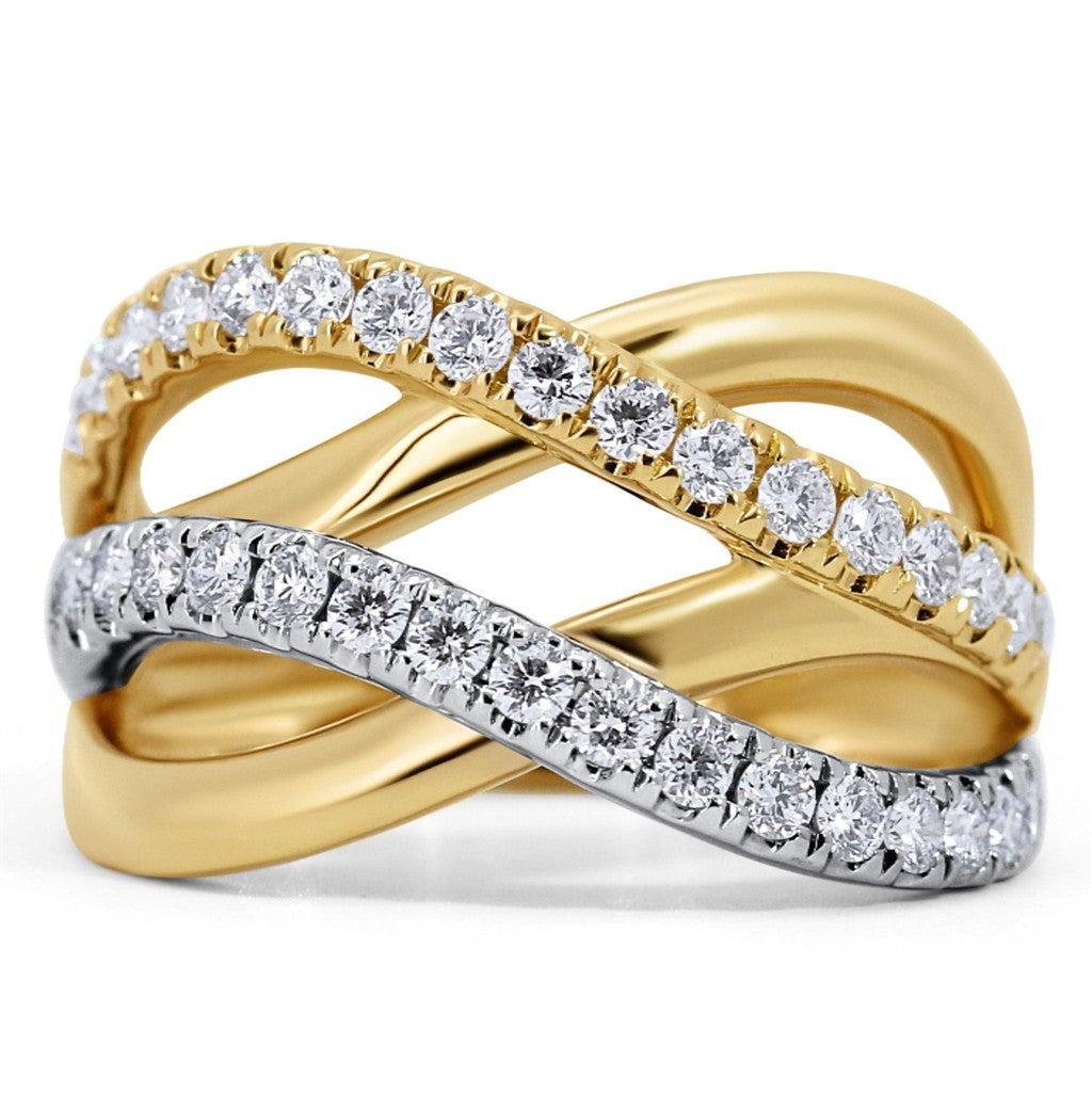Contemporary Two Tone Fashion Ring