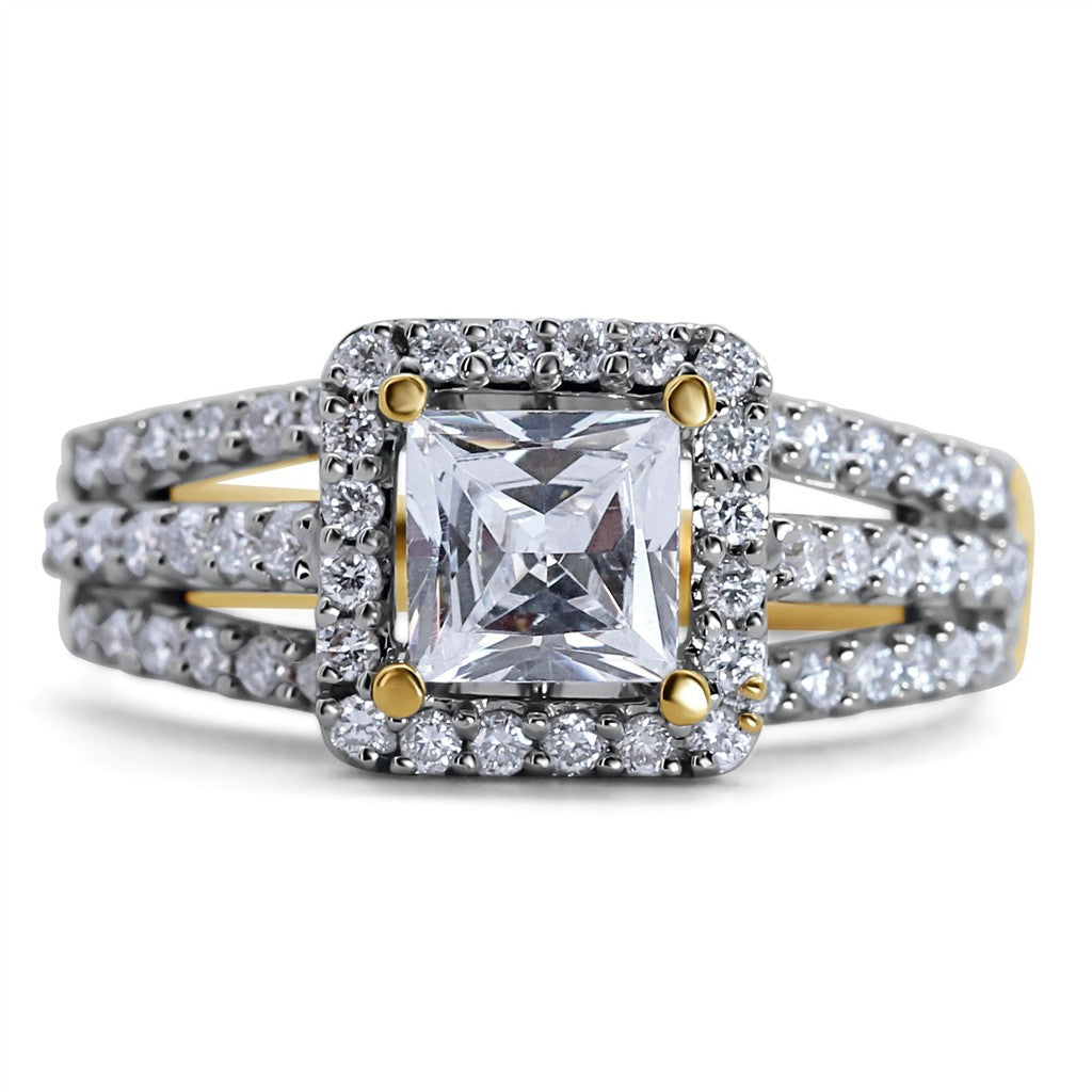 Vintage Halo Engagement Ring