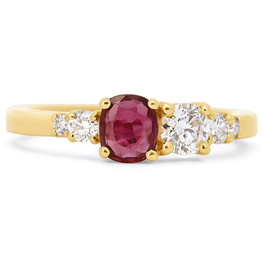 Contemporary Colored Stone Ring