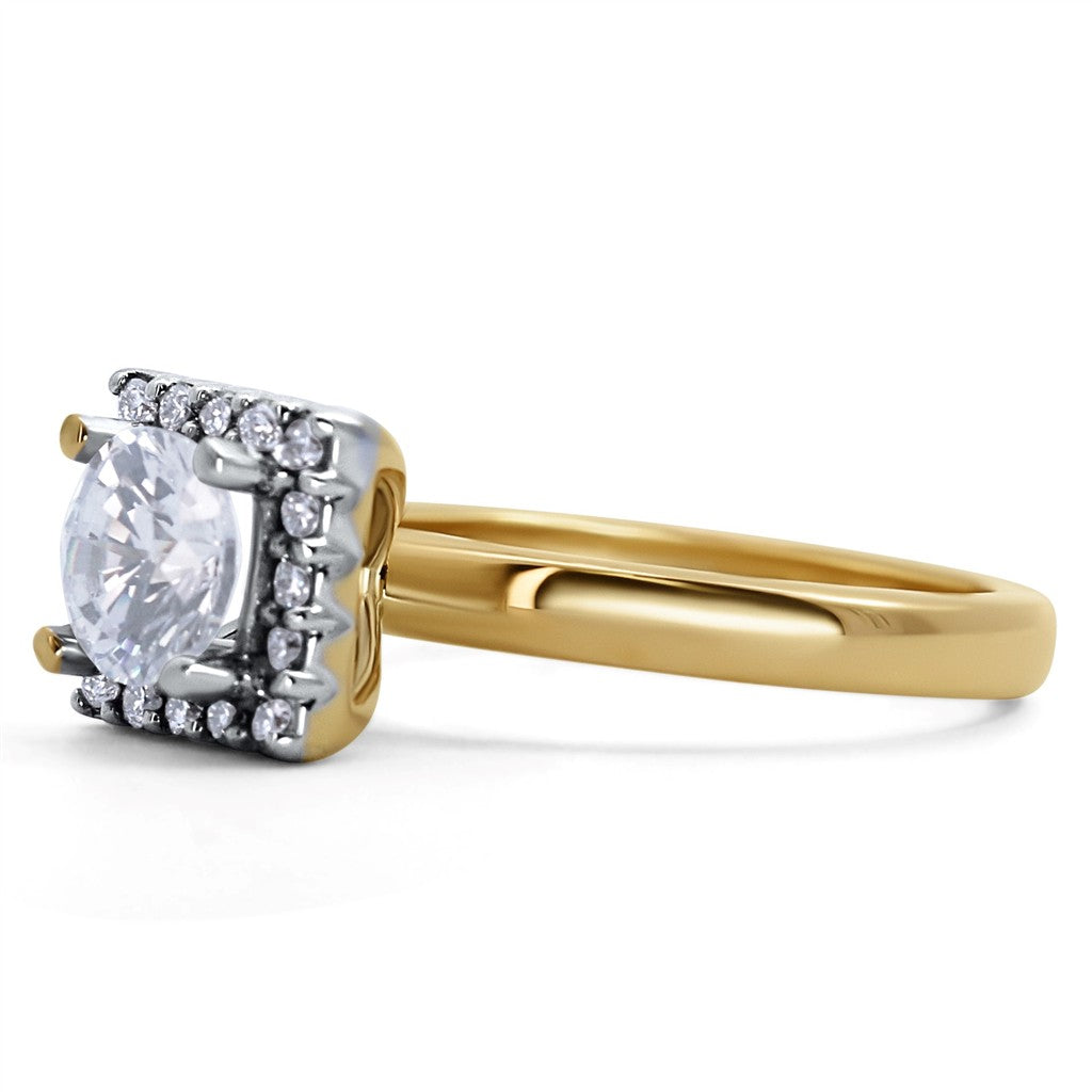 Modern Halo Engagement Ring