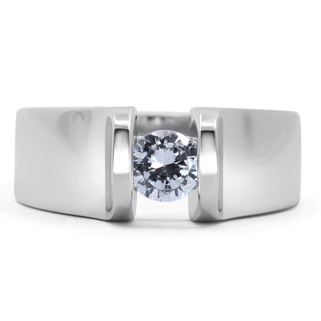 Modern Solitaire Engagement Ring