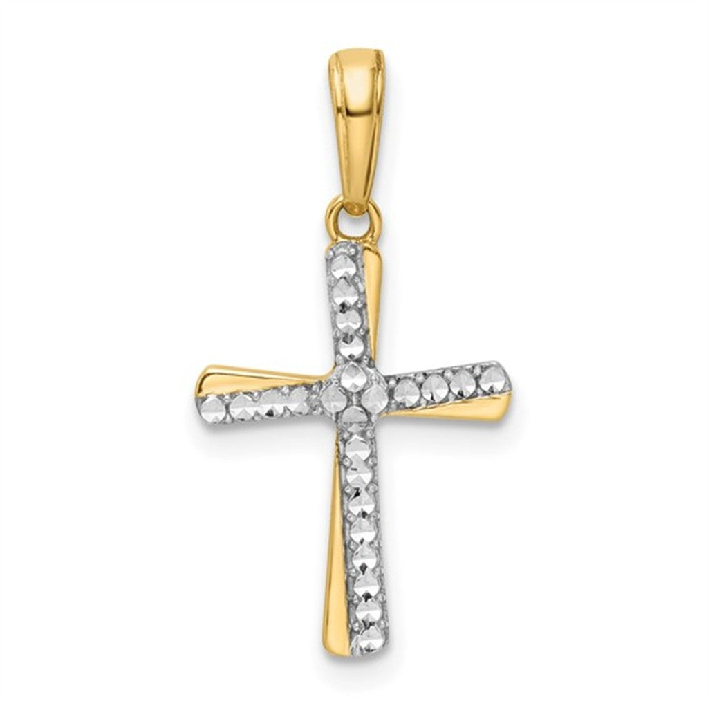 Modern Two Cross Pendant
