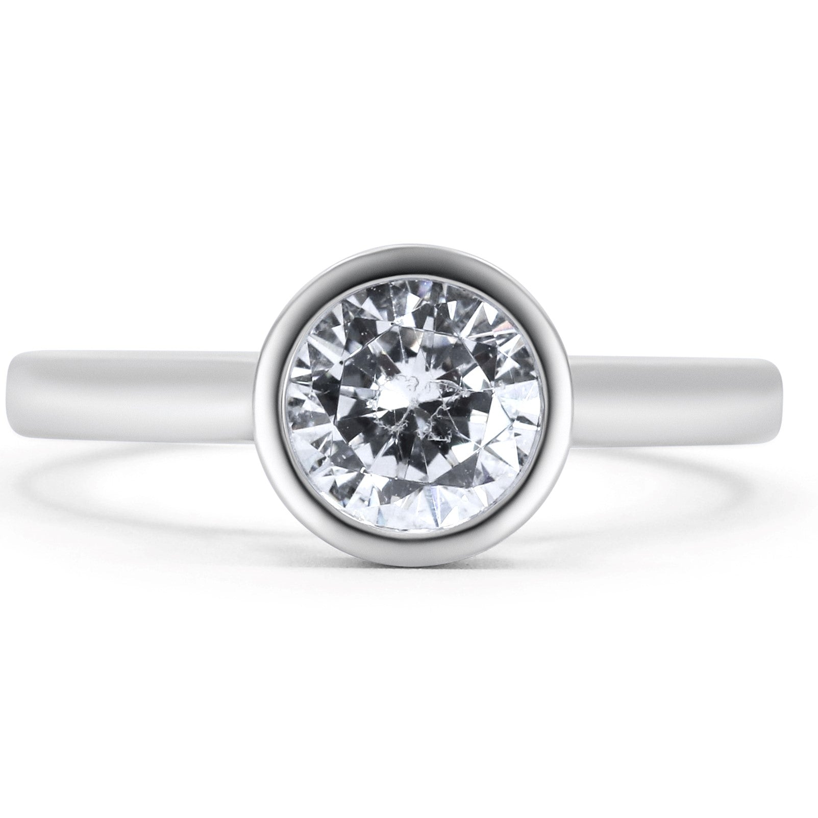 Bezel Set Engagement Ring