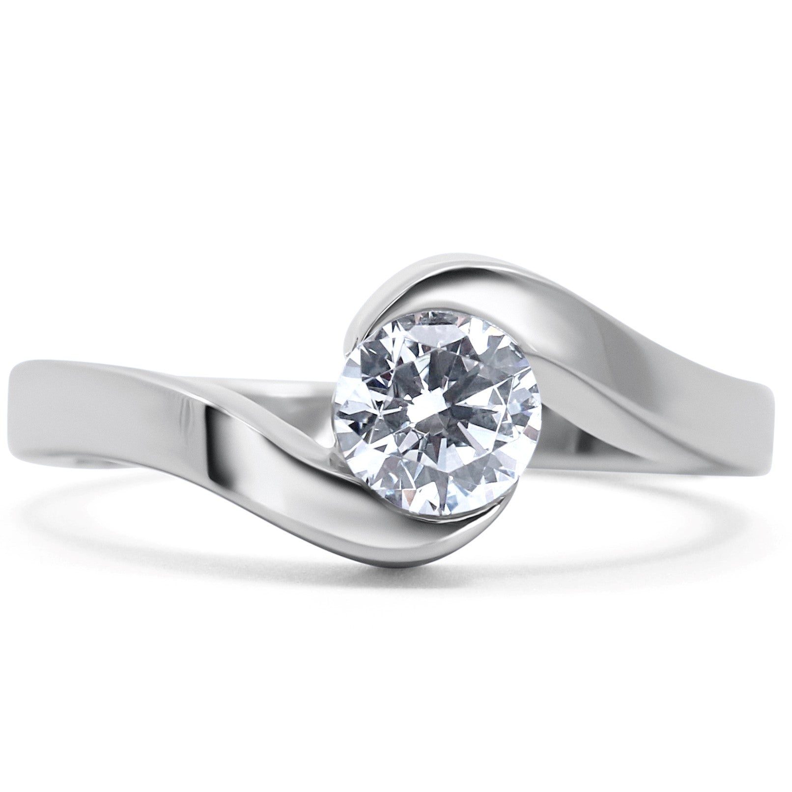 Classic Bypass Engagement Ring