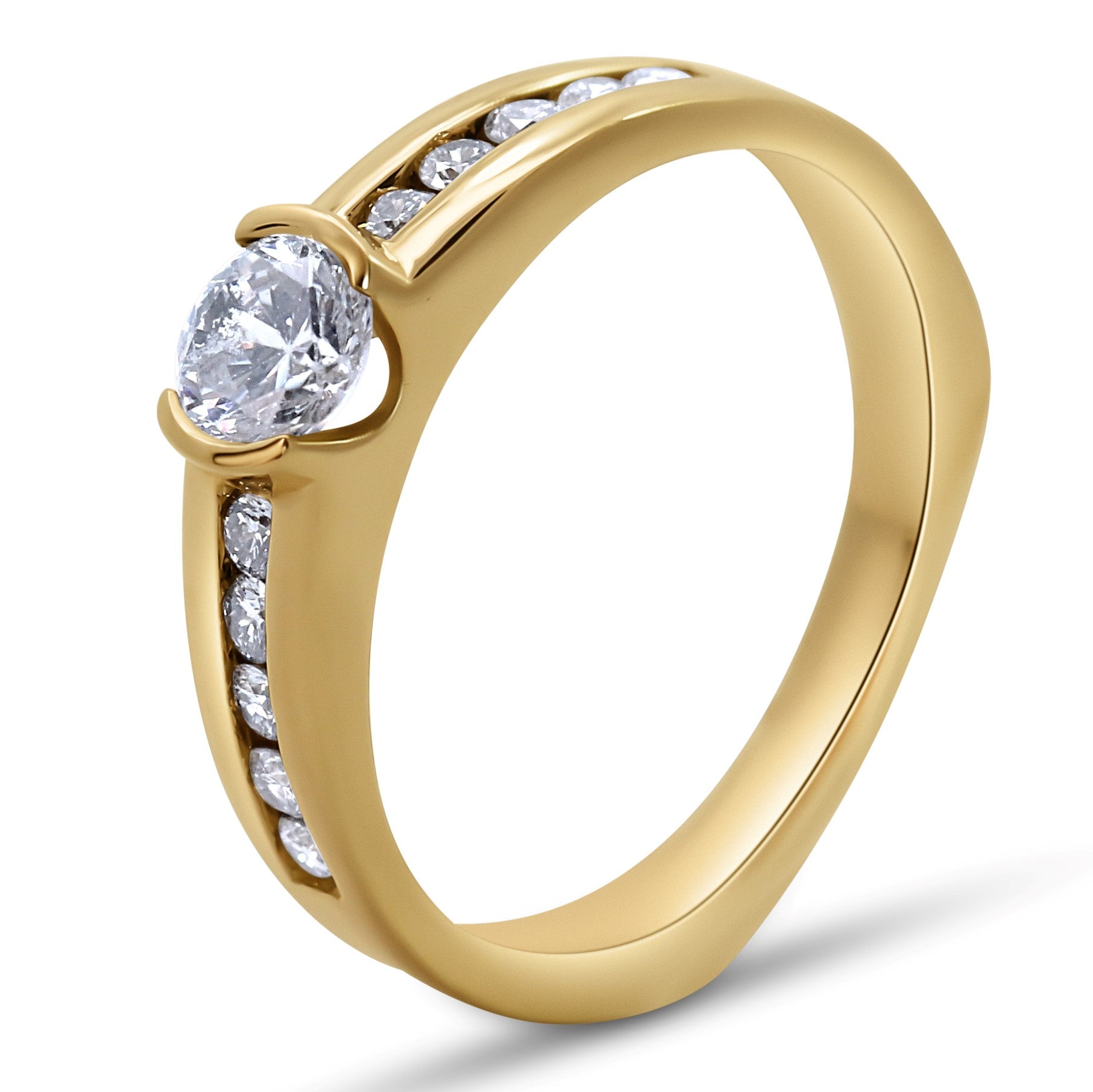 Modern Bezel Style Engagement Ring
