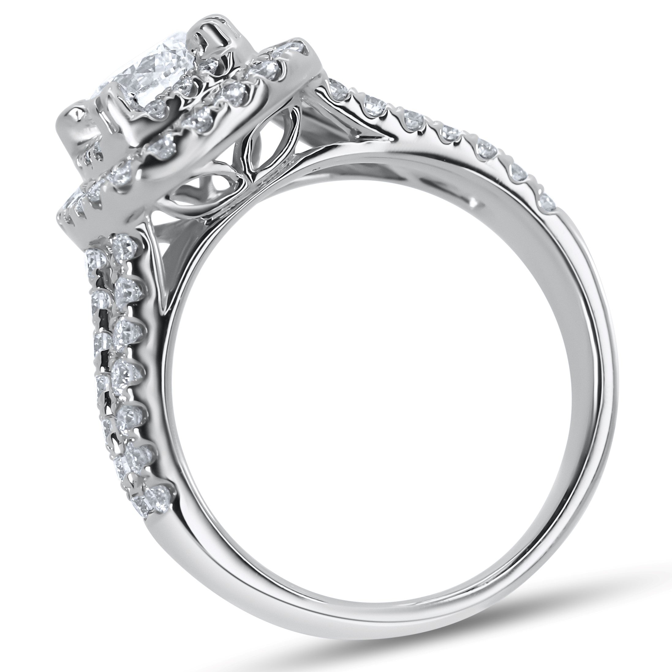 Double Halo Engagement Ring