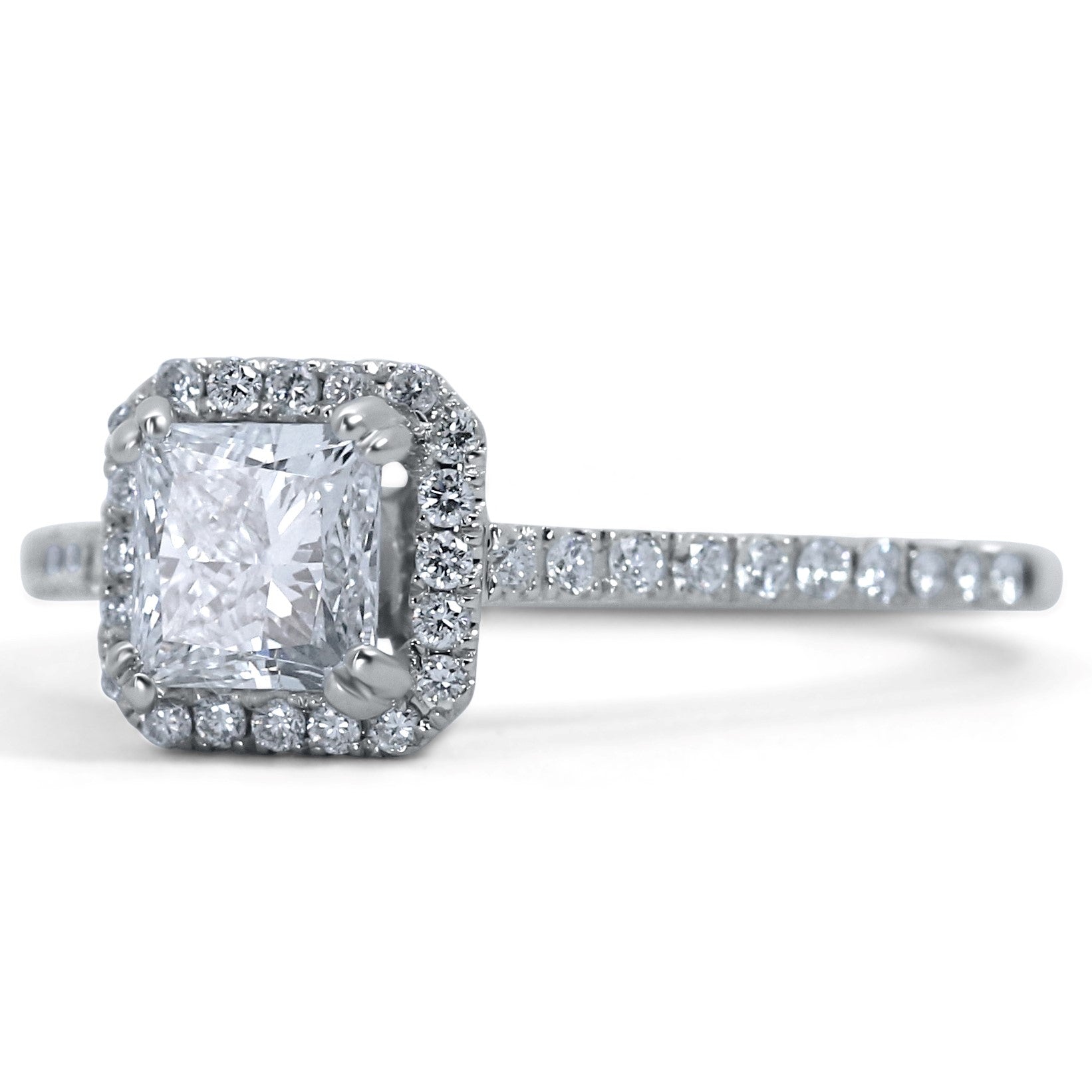 Vintage Halo Engagement Ring