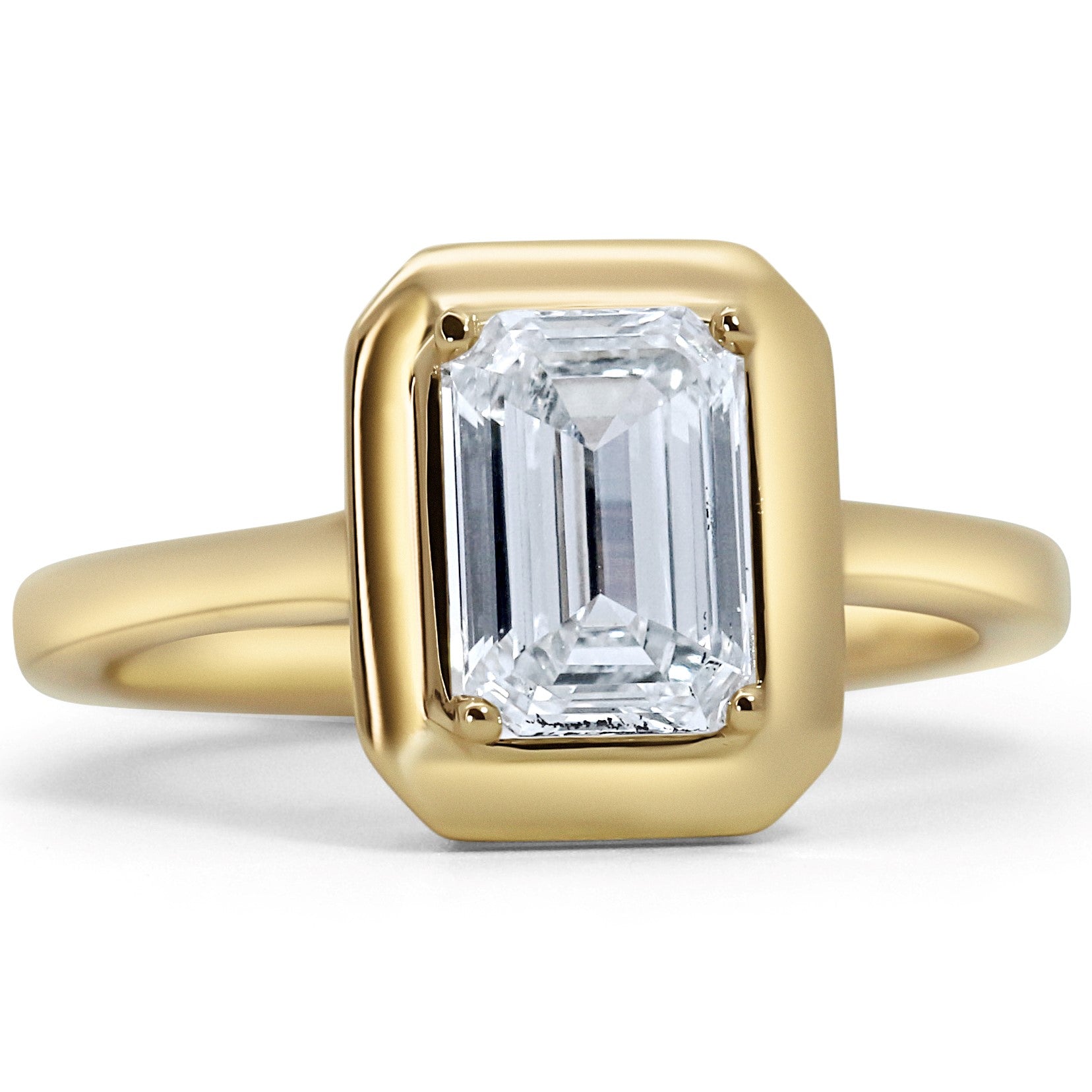 Contemporary Solitaire Engagement Ring