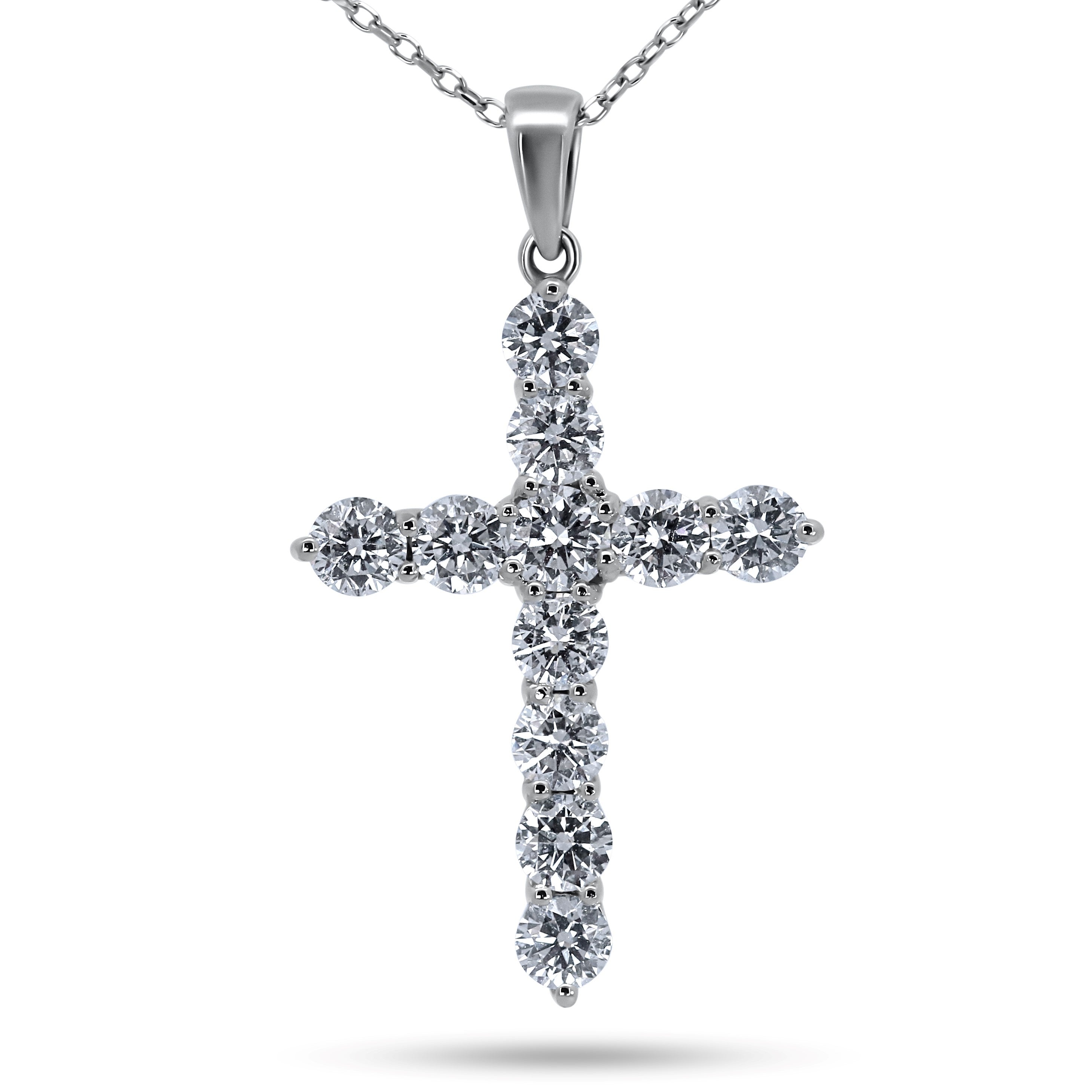 Classic Diamond Cross Pendant