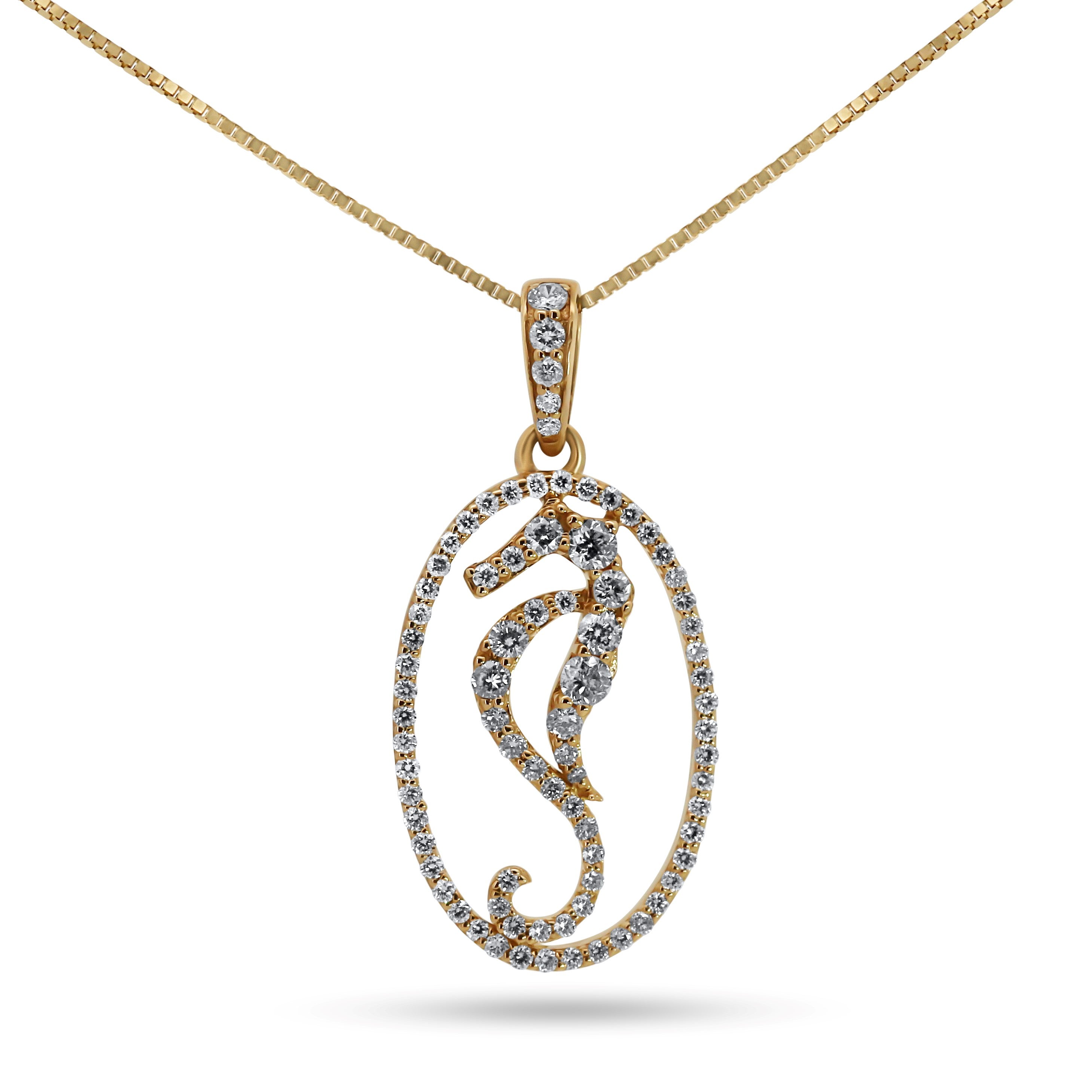 Sea Horse Diamond Pendant