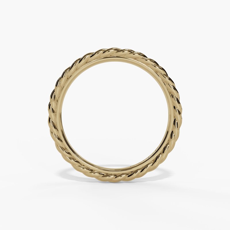 14K Braided Stacking/Wedding Band