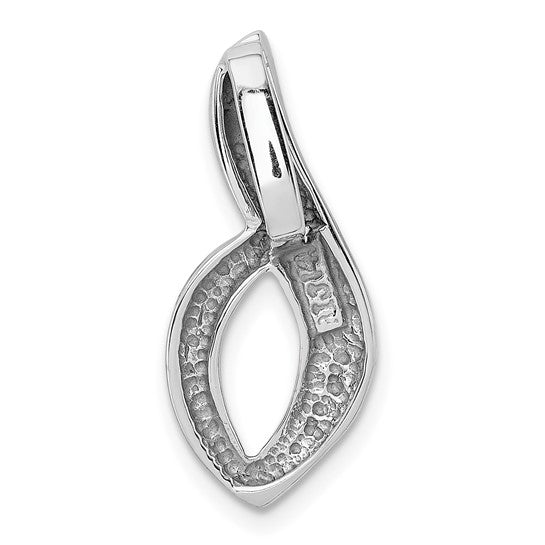 14K White Gold Free-Form Pendant | Joe Kassab Jewelers