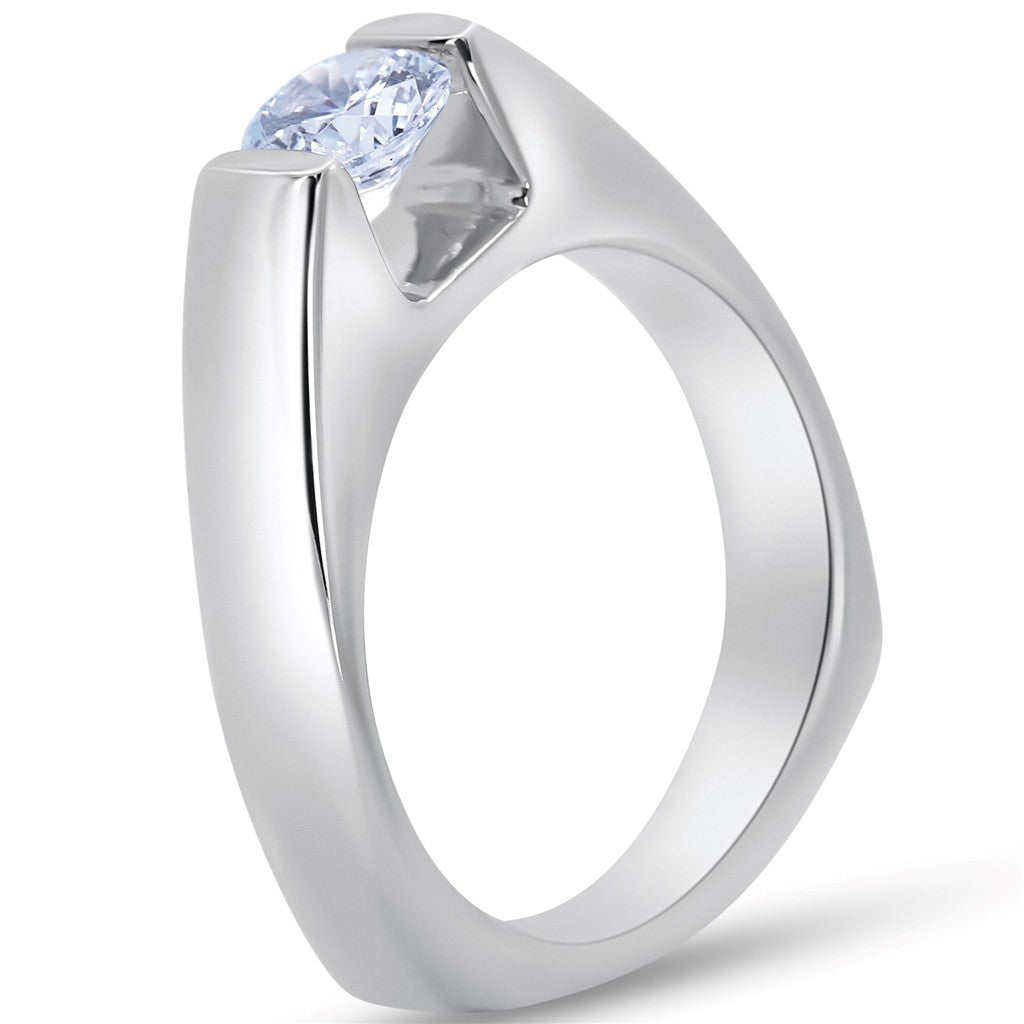 Modern Solitaire Engagement Ring