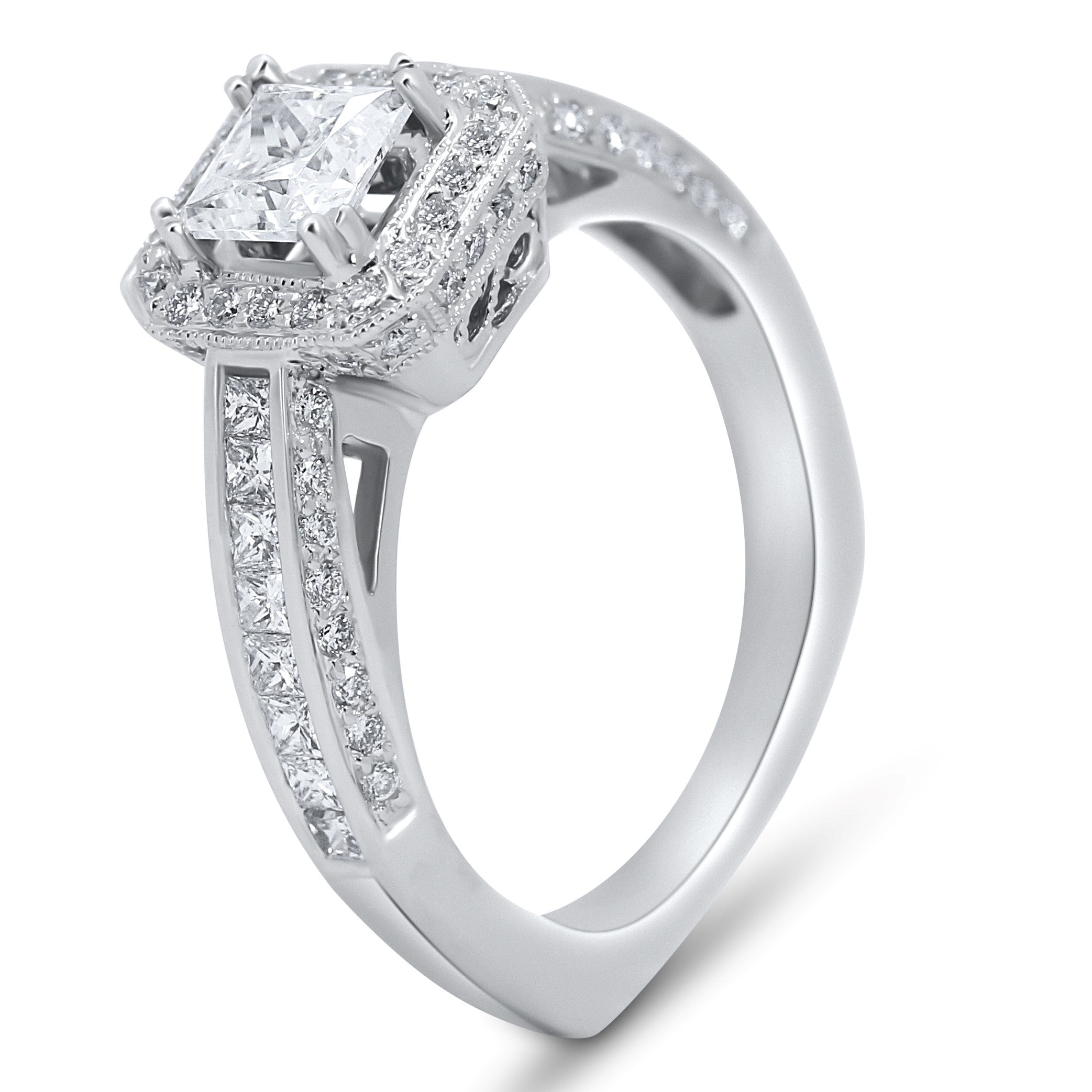 Square Vintage Engagement Ring