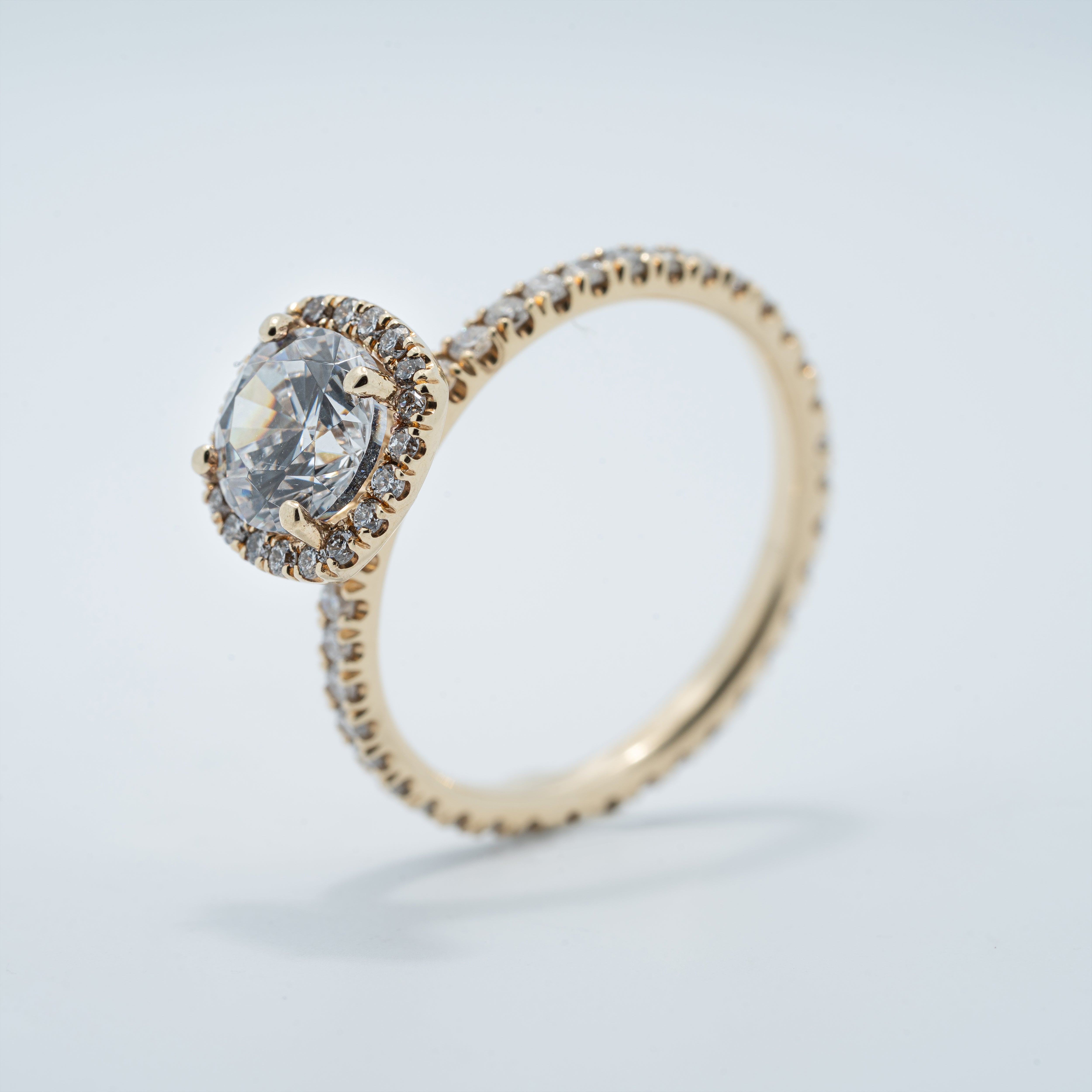 Vinatge Cushion Halo Engagement Ring