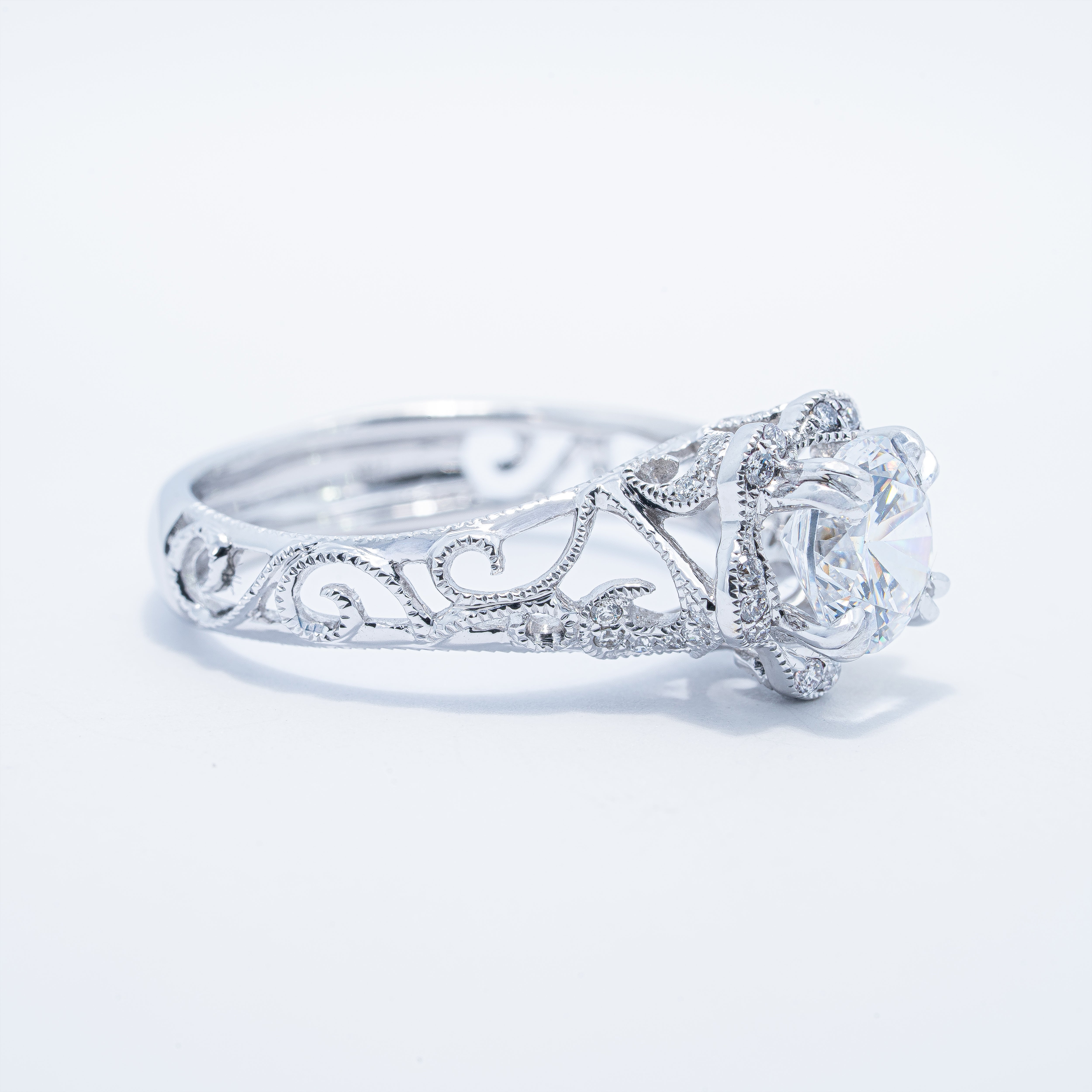 Vintage Filigree Engagement Ring