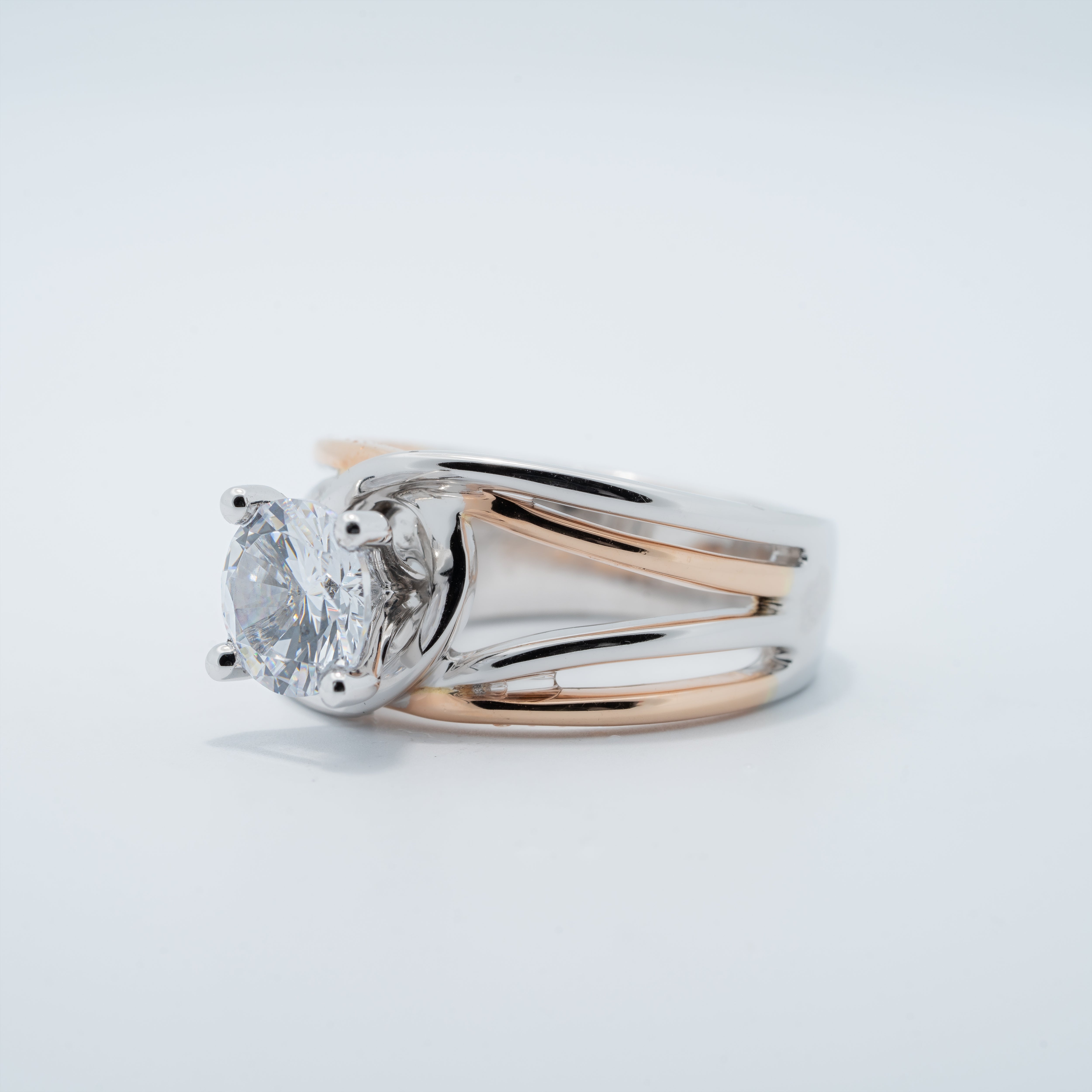 Modern Solitaire Engagement Ring