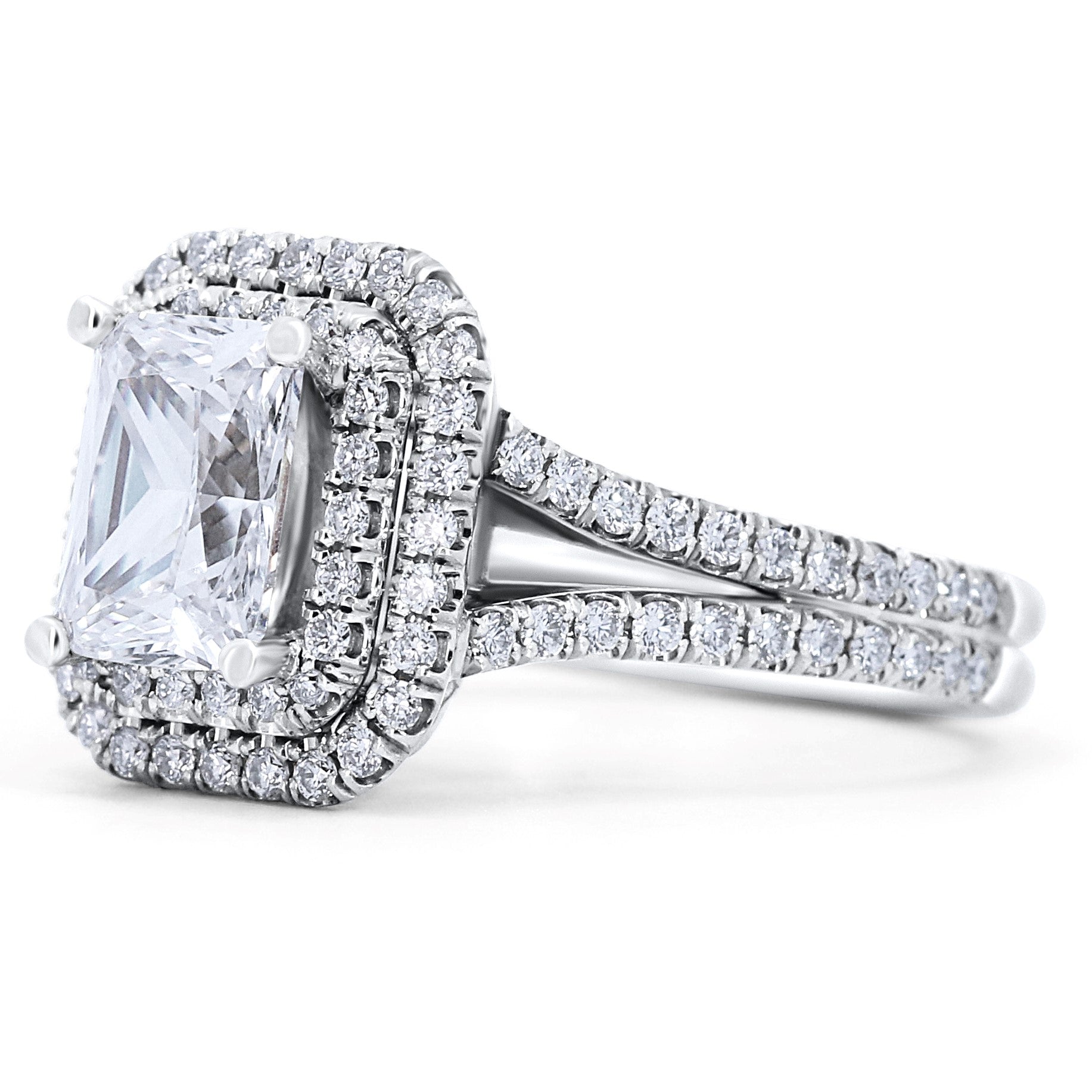 Vintage Double Halo Engagement Ring