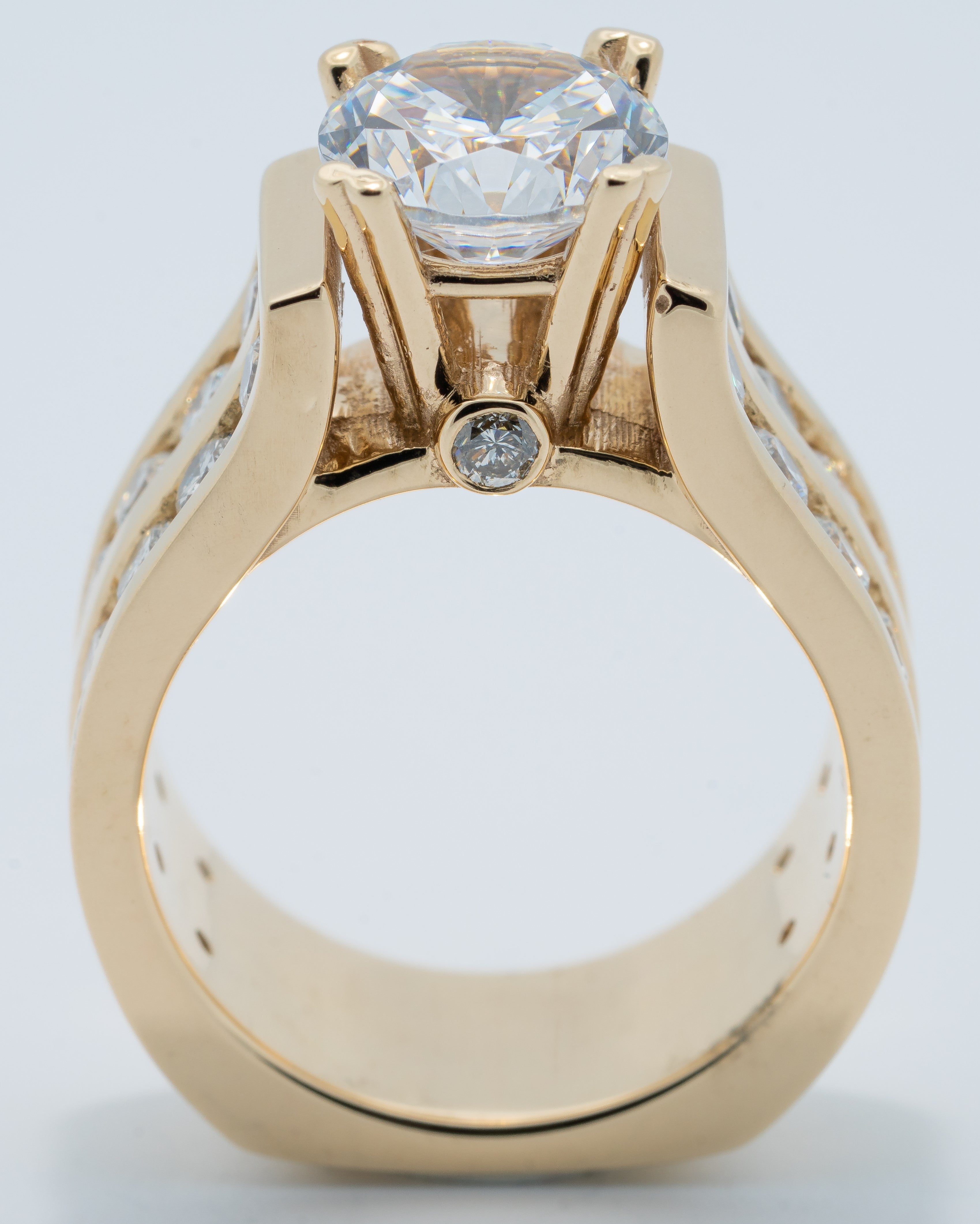 Modern Channel Set Engagement Ring