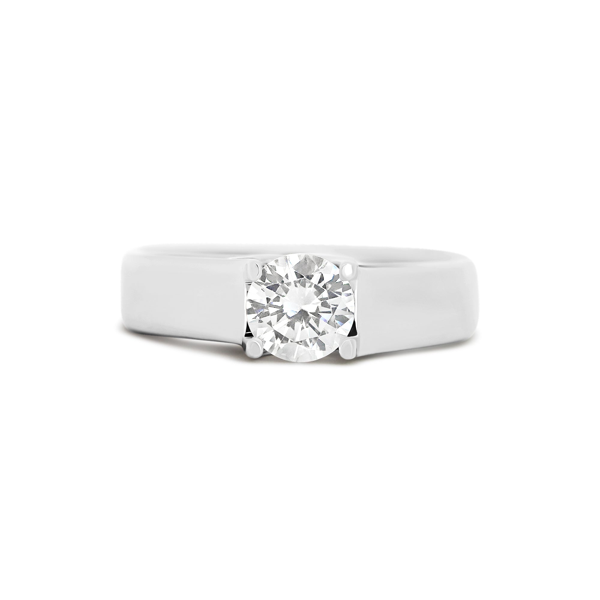 14K Modern Semi-Mount Engagement Ring