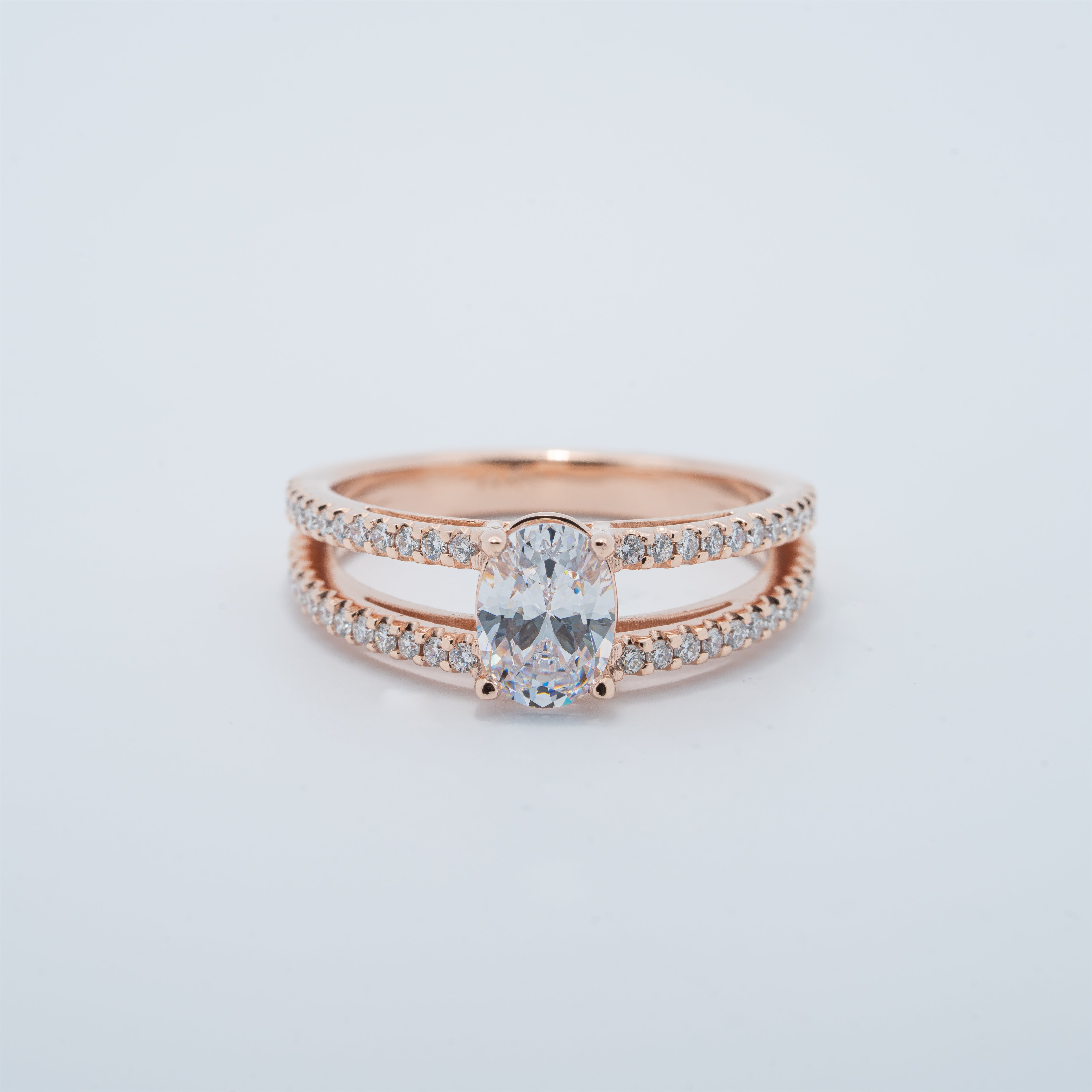 Elegantly Modern Open Band Engagement Ring