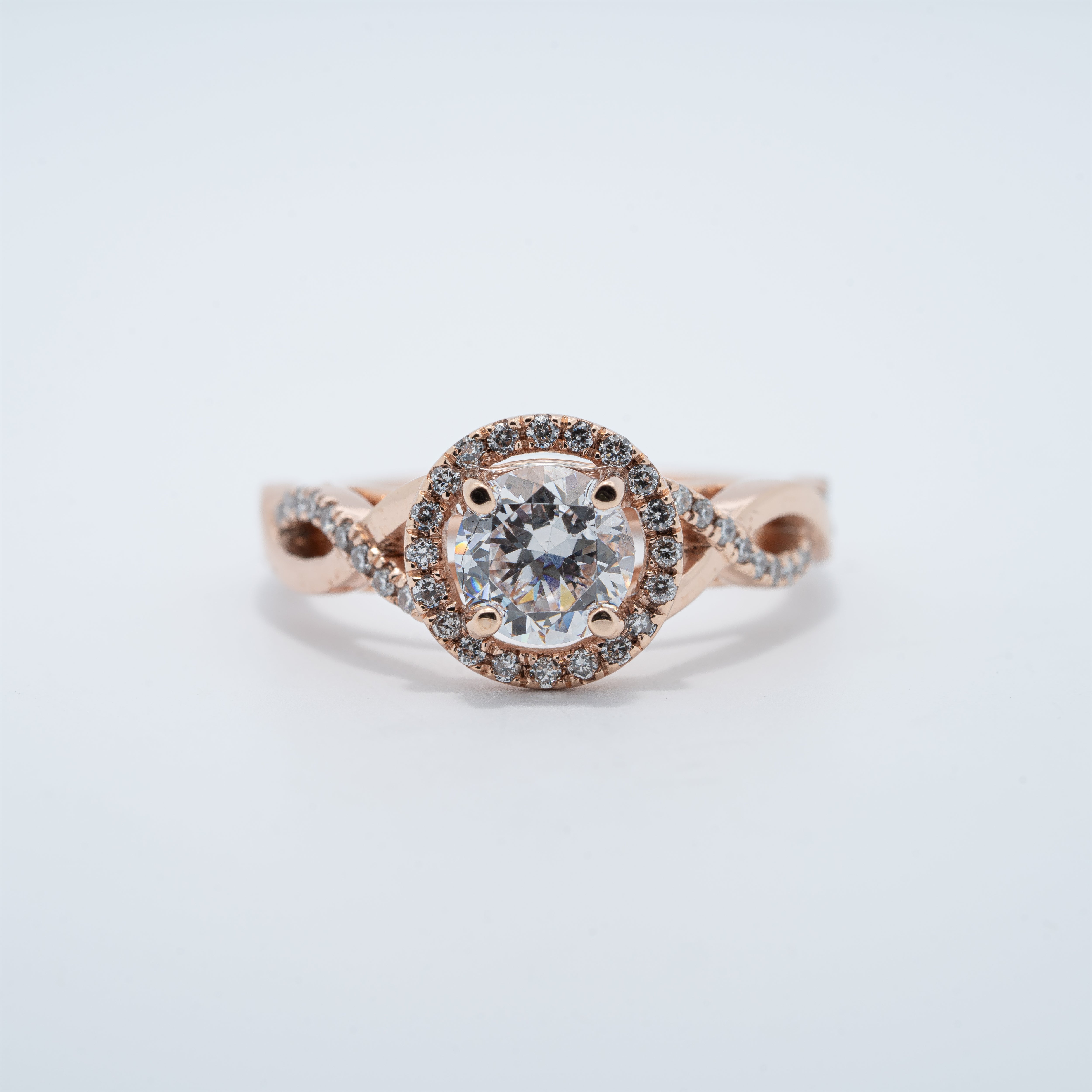 Vintage Halo Engagement Ring