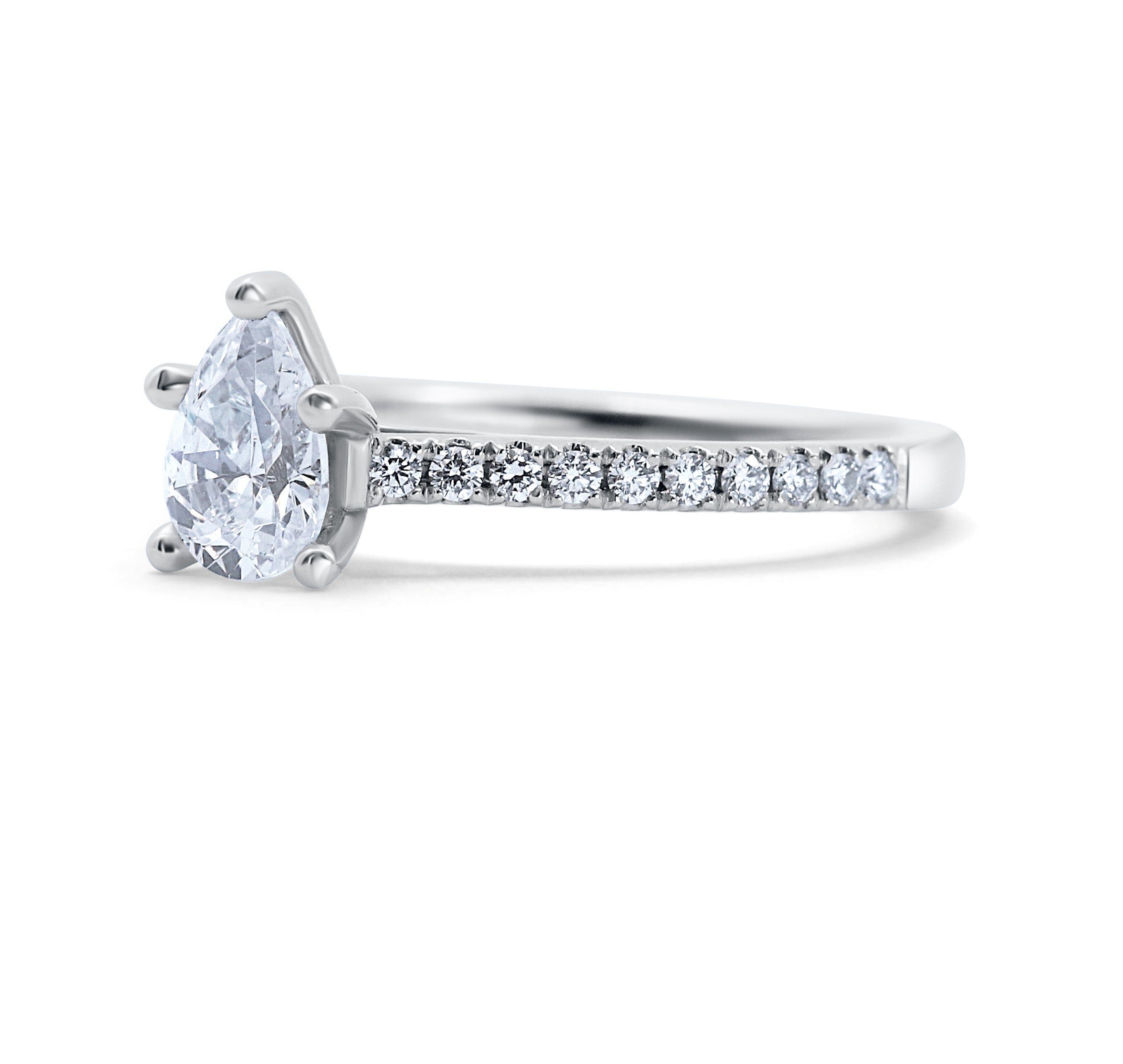 Classic Pear Shape Engagement Ring