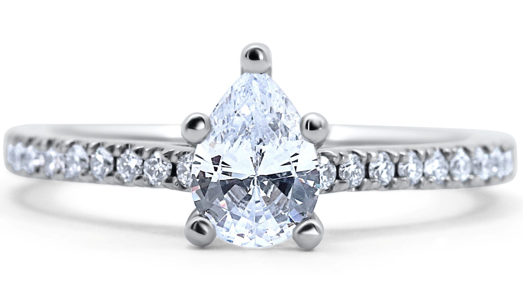 Classic Pear Shape Engagement Ring