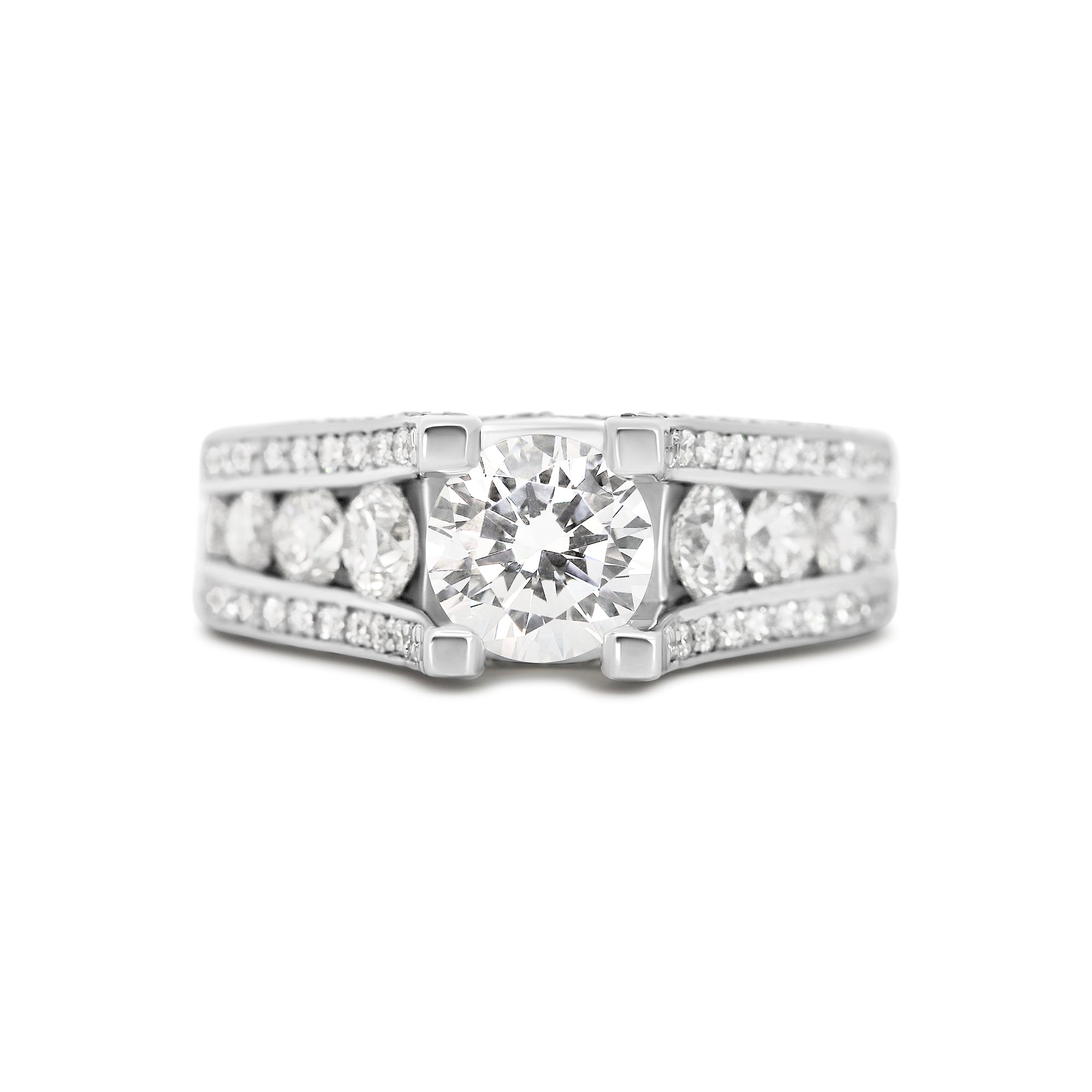14K Contemporary Engagement Ring