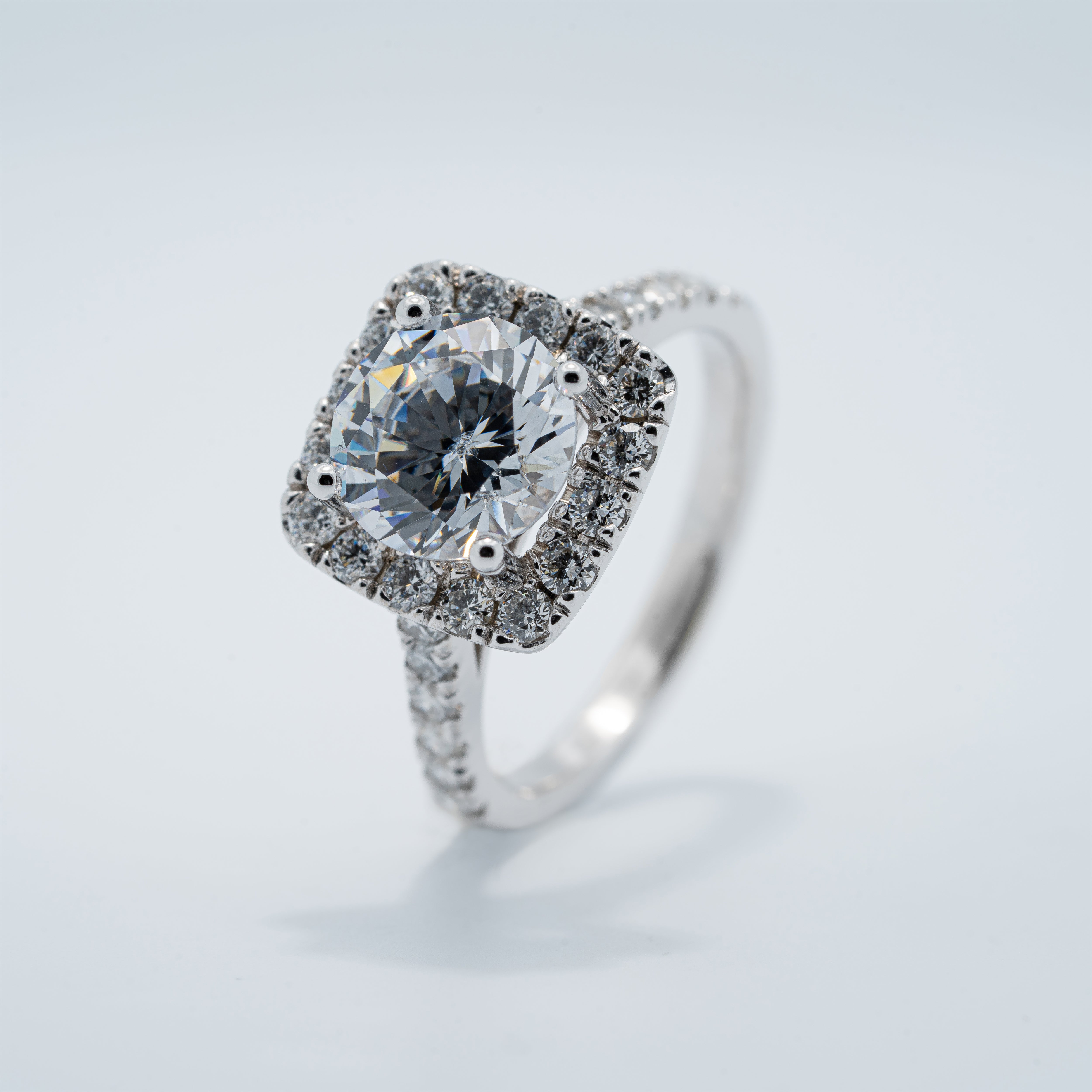 Classic Halo Engagement Ring
