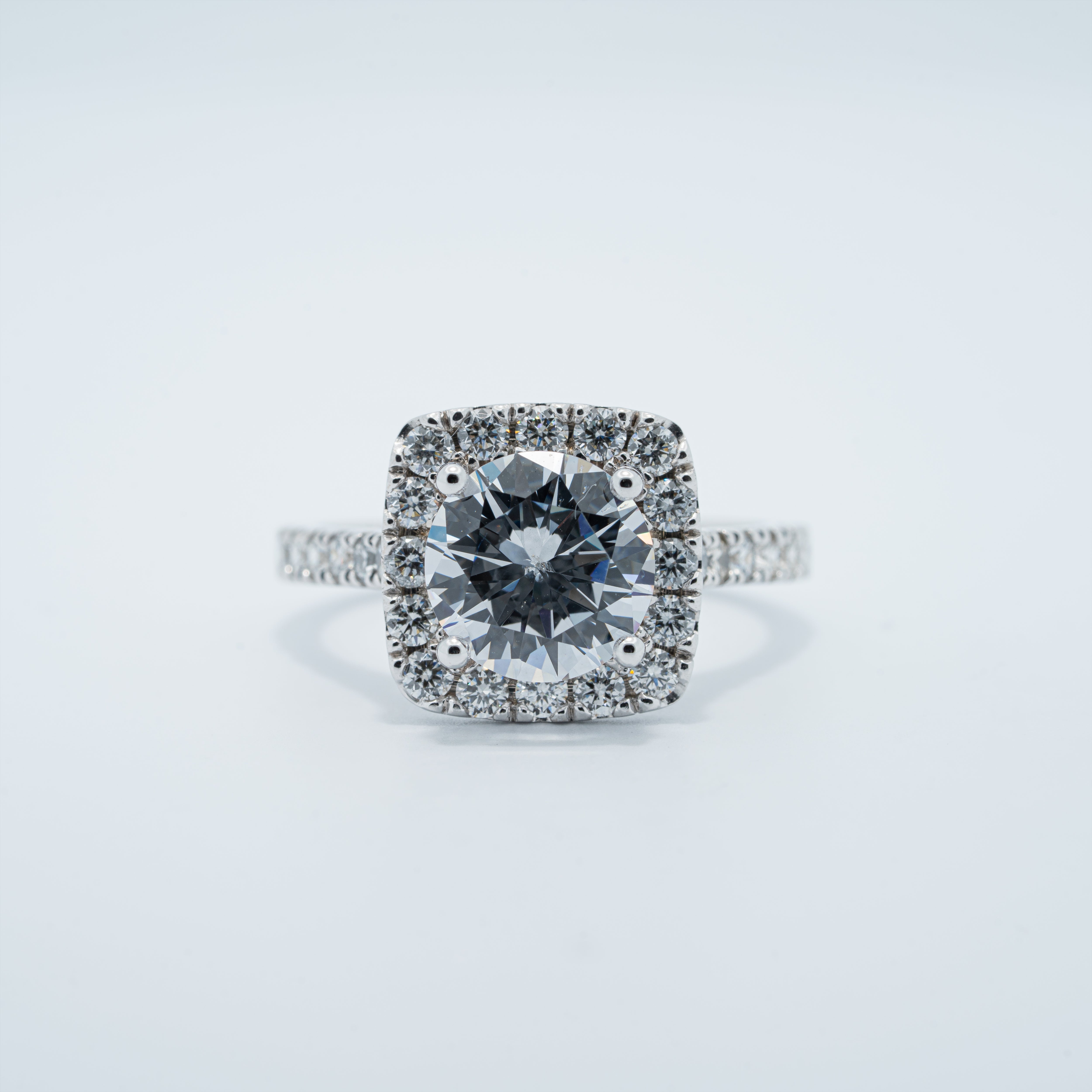 Classic Halo Engagement Ring
