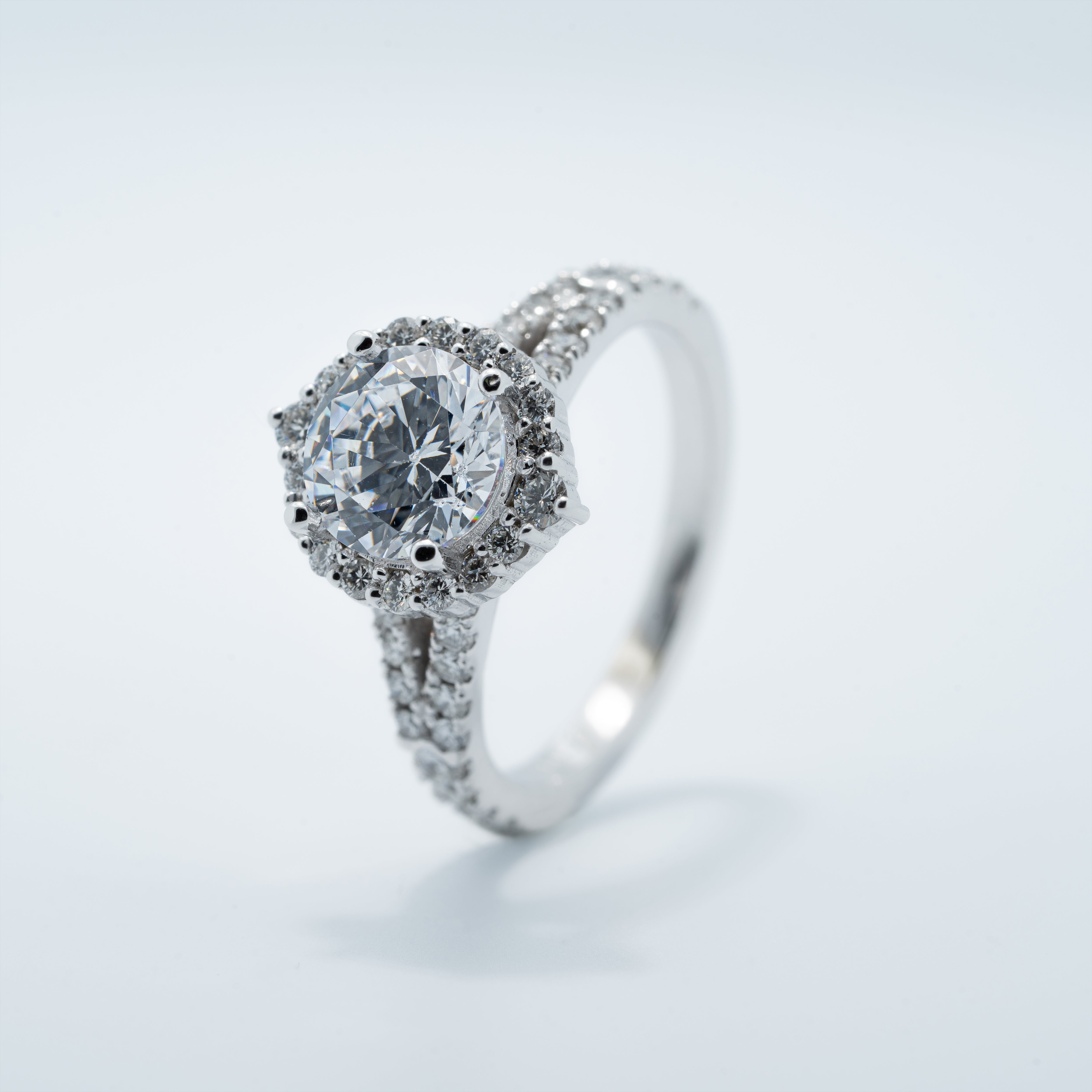 Vinatge Halo Engagement Ring