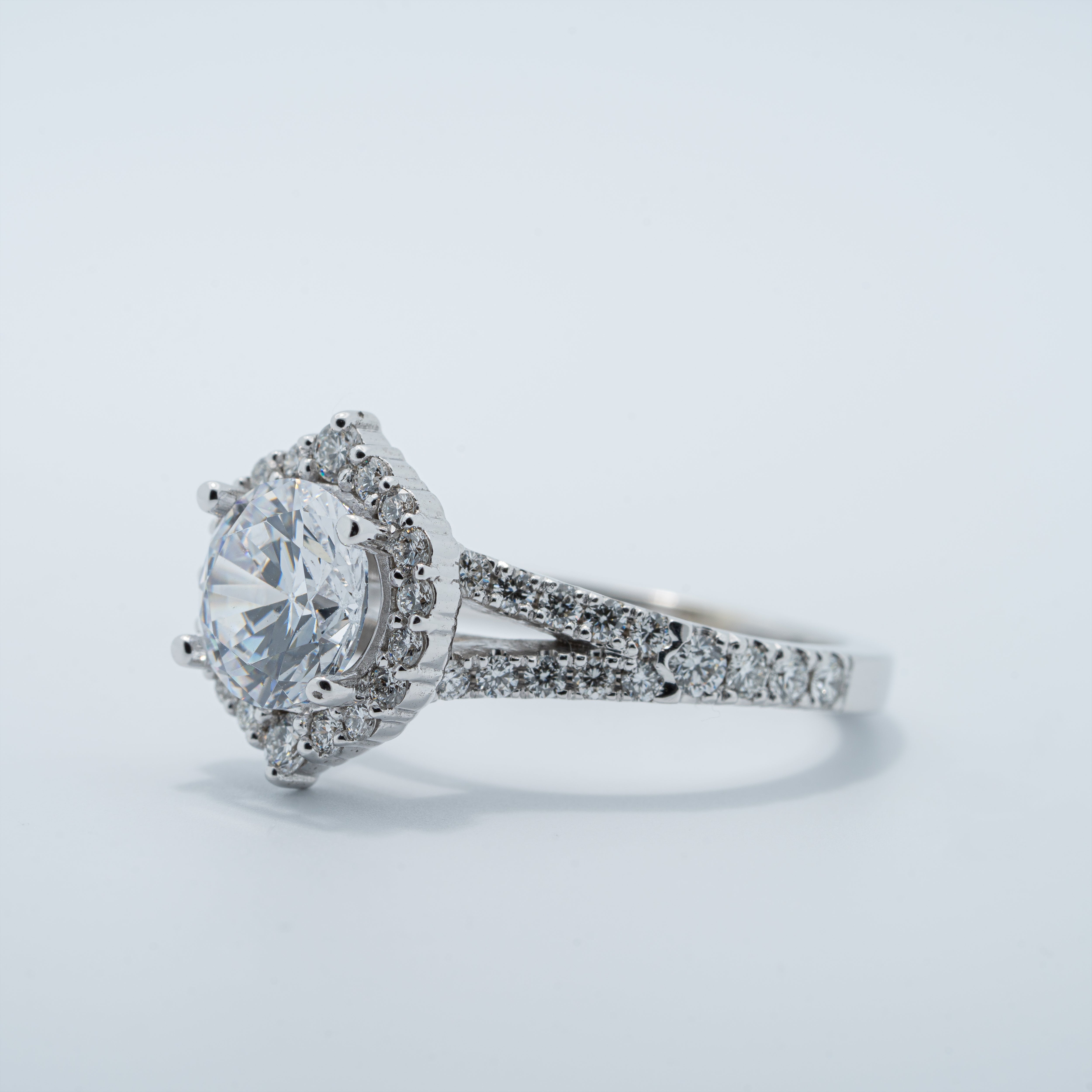 Vinatge Halo Engagement Ring