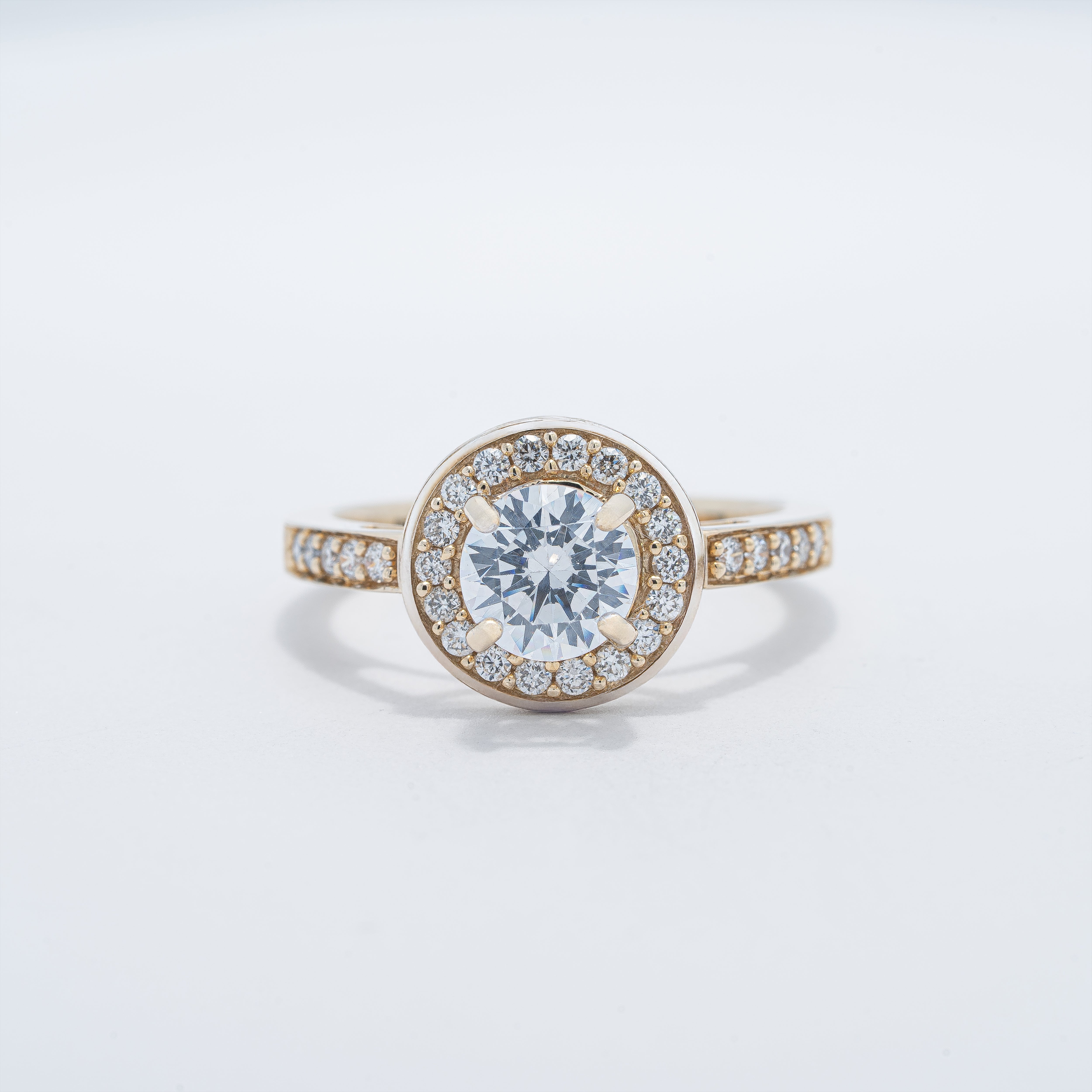 Vintage Halo Engagement Ring