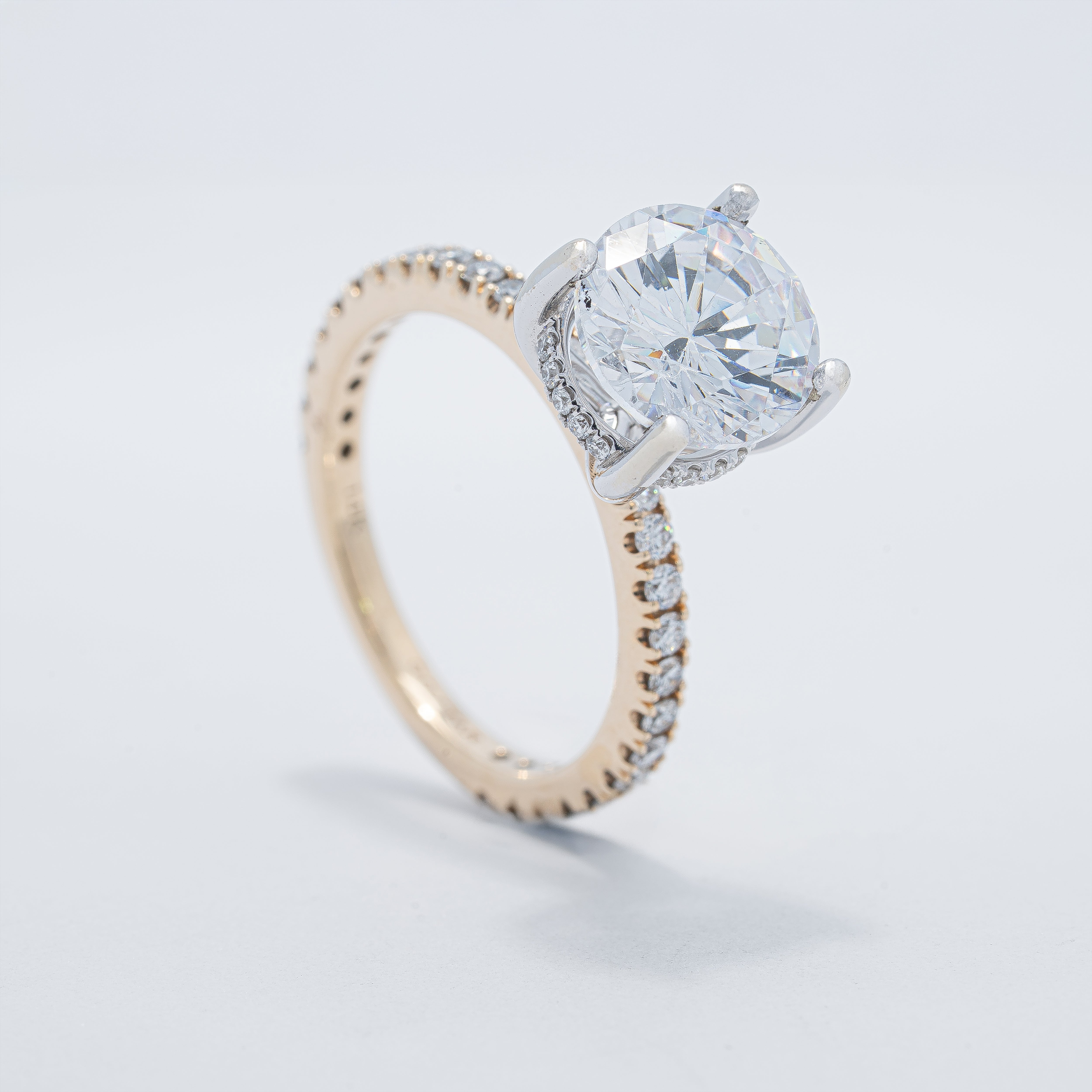Classic Two-Tone Engagement Ring