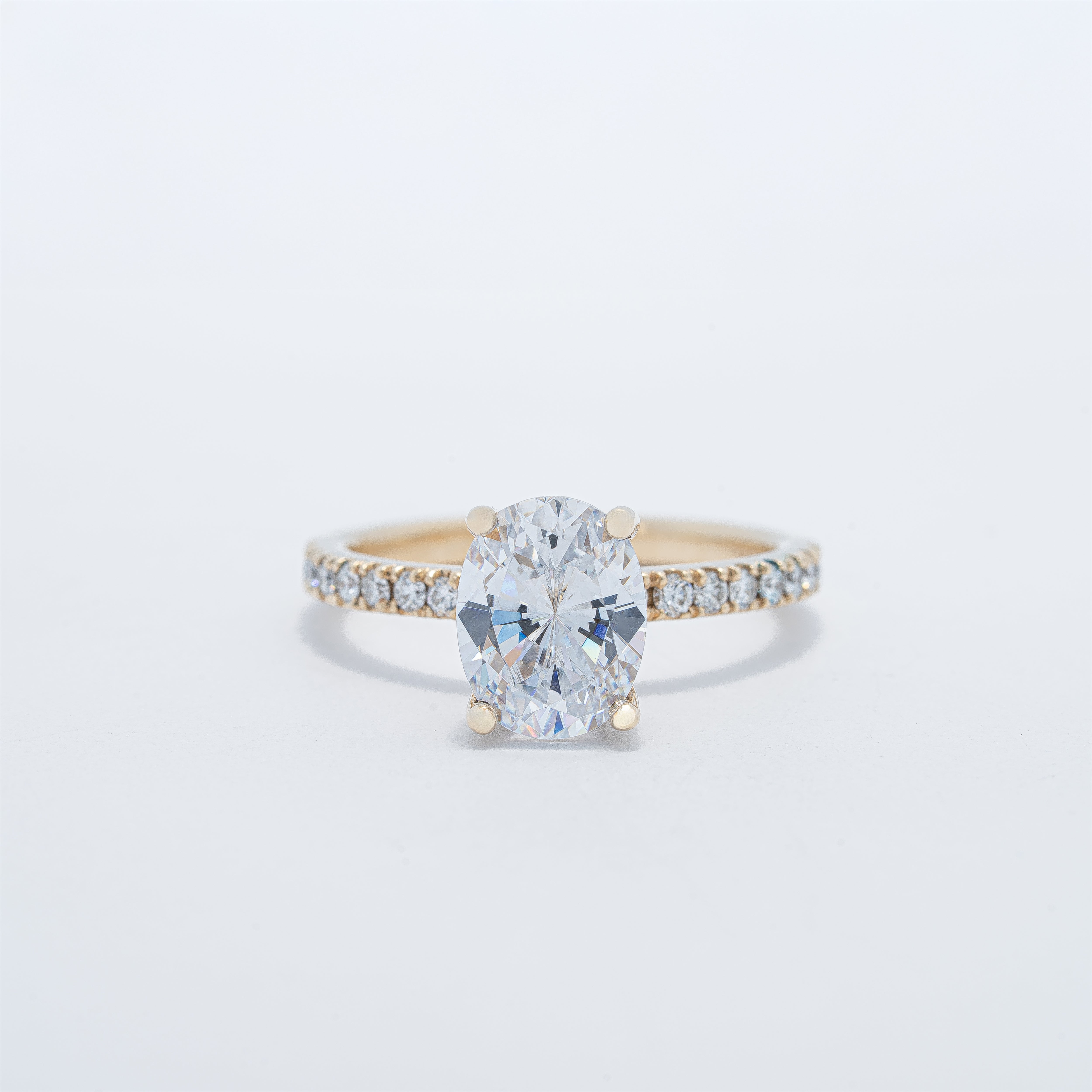 Classic Hidden Halo Engagement Ring
