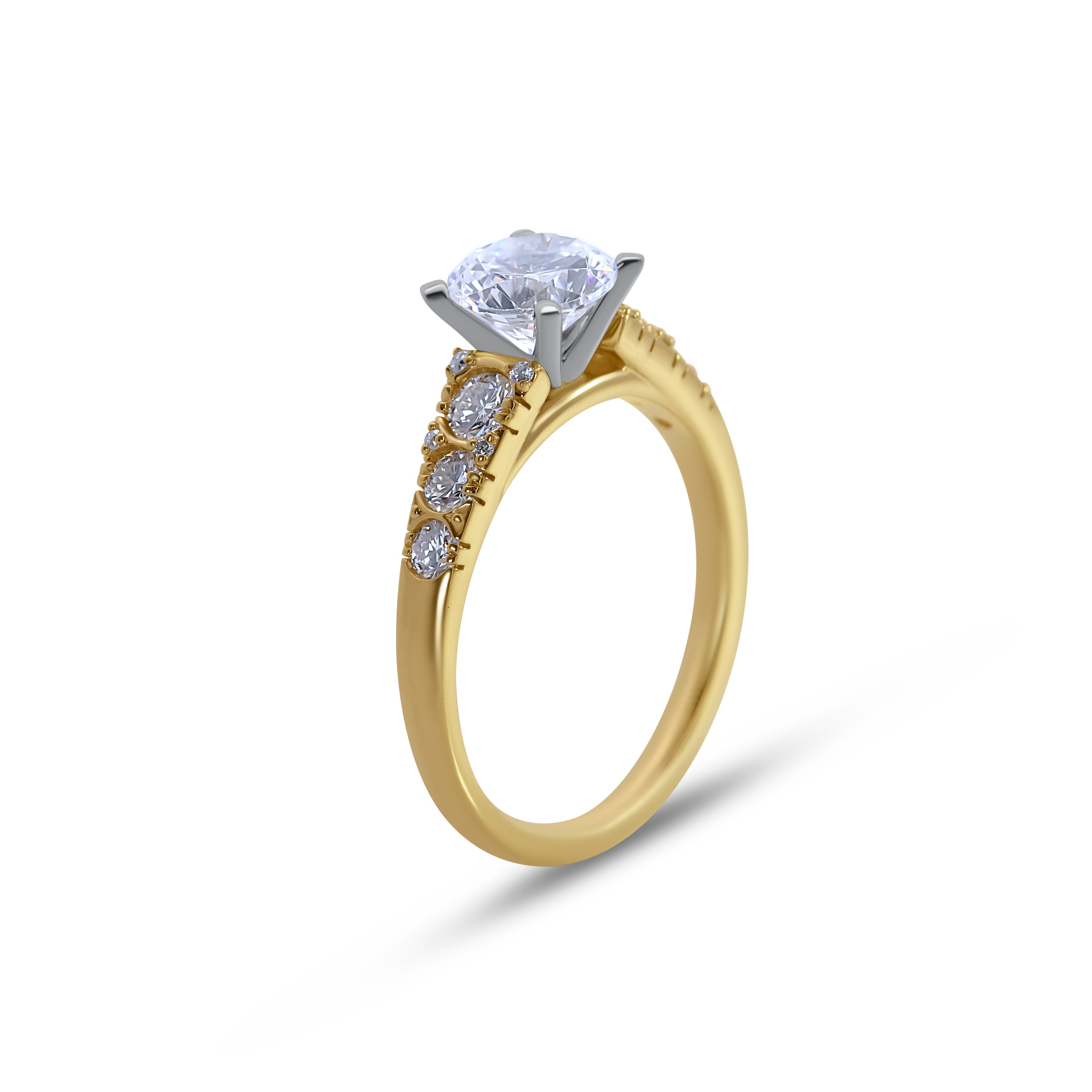 Vintage Cathedral Engagement Ring
